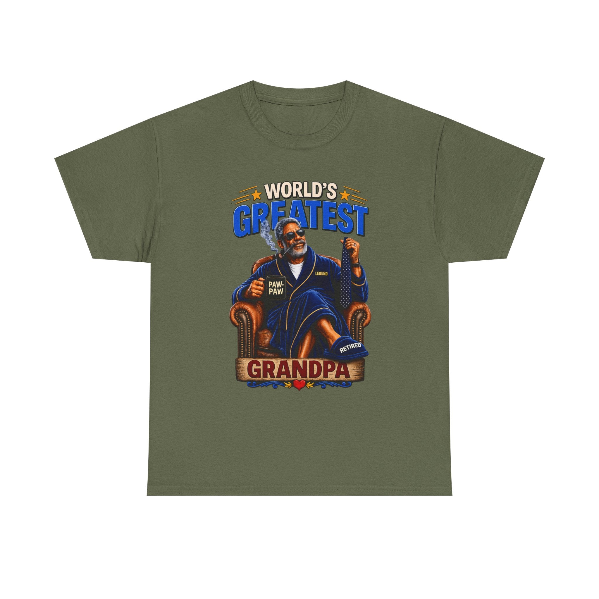 World's Greatest Grandpa T-Shirt – Retro Illustrated Father's Day Gift