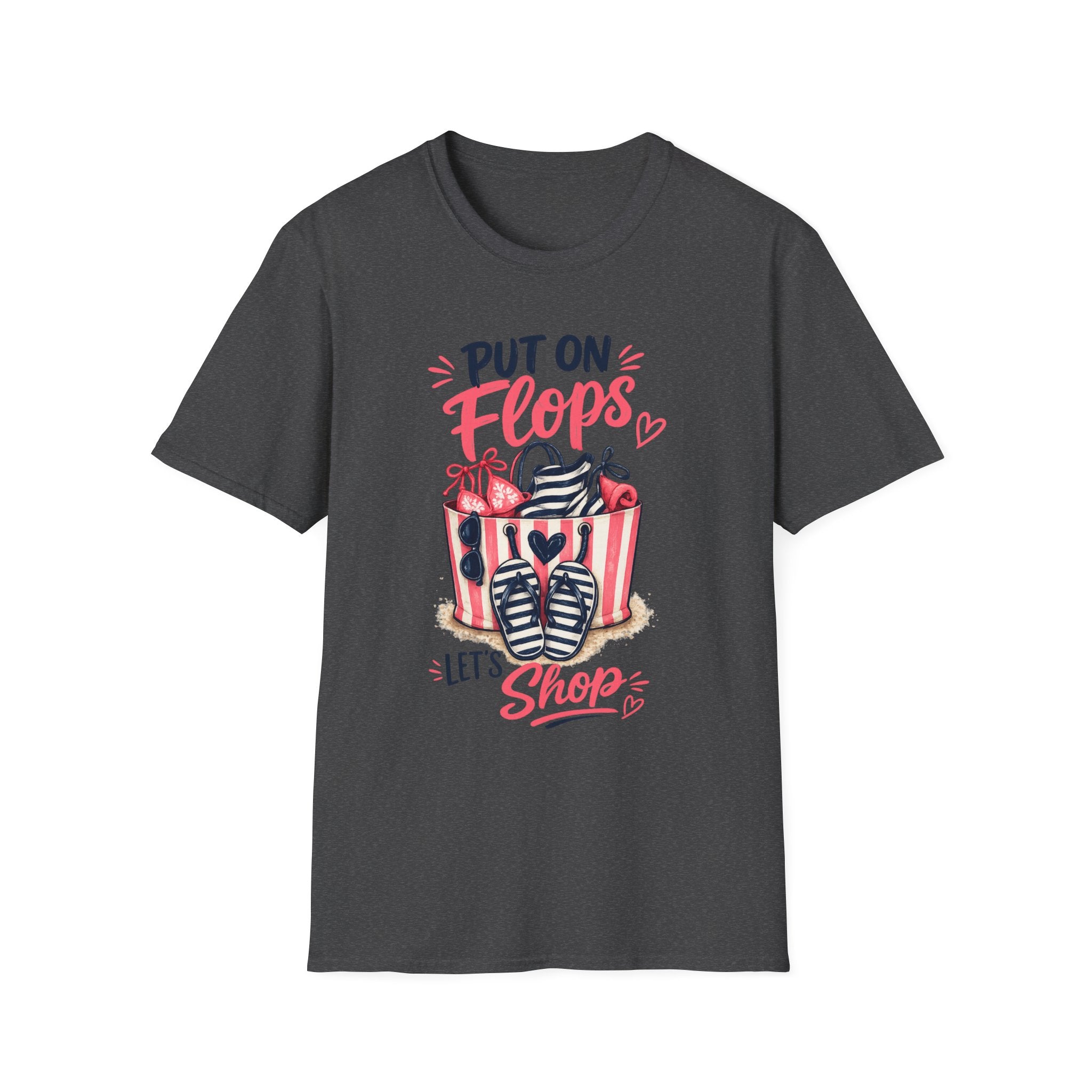 Put On Flops T-Shirt — Cute Shopping Flip-Flop Graphic Tee