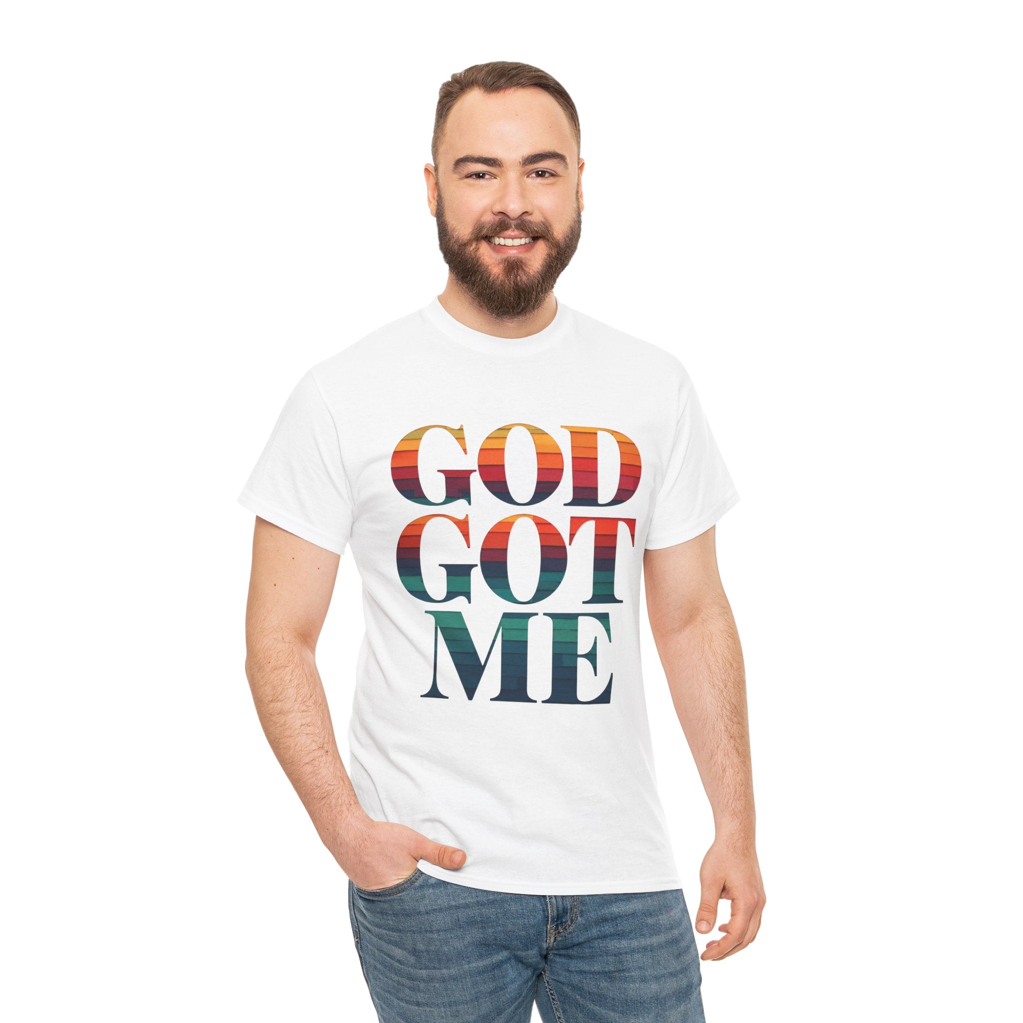 T-Shirt — "God Got Me" Inspirational Graphic Tee