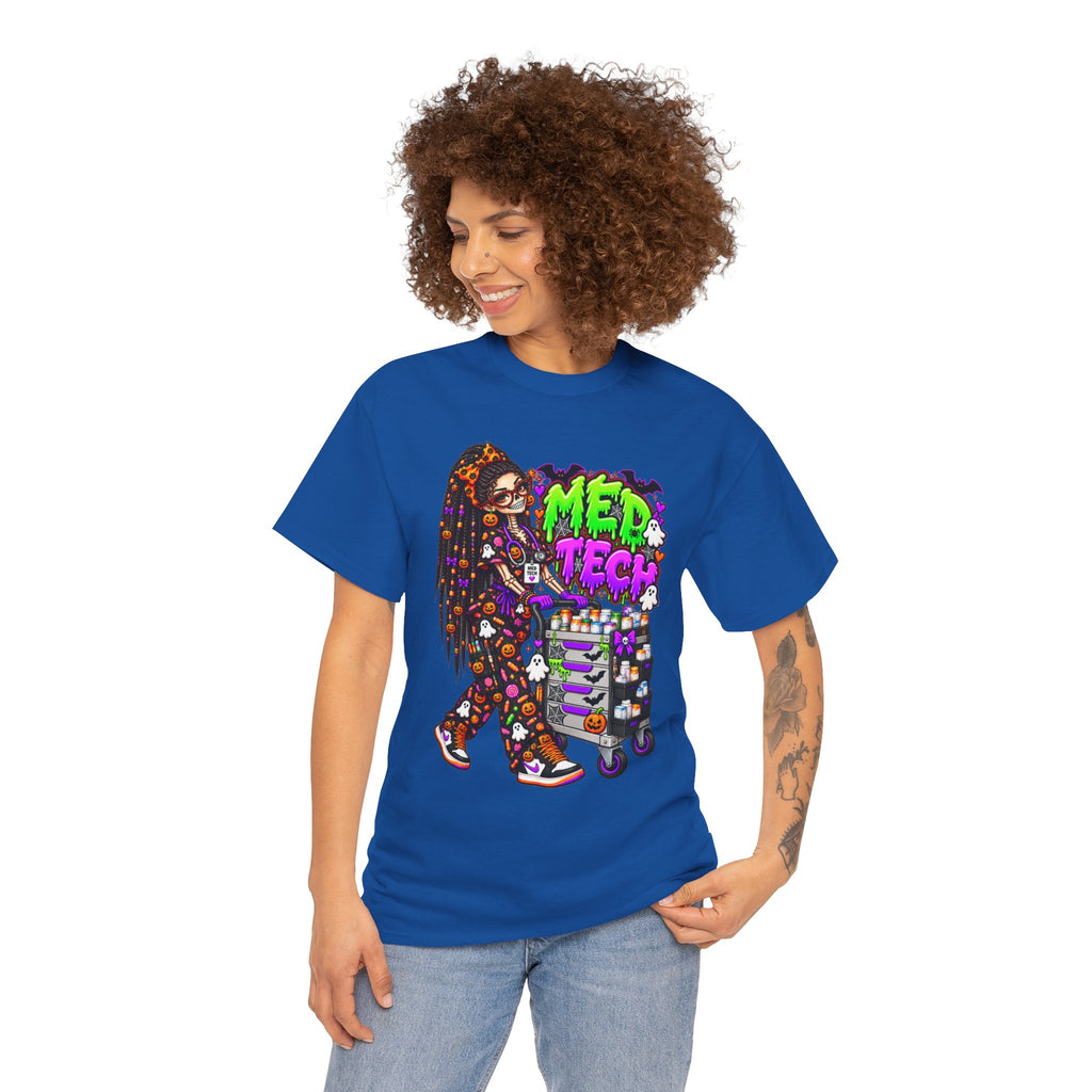 Med Tech Halloween Skeleton Graphic T-Shirt