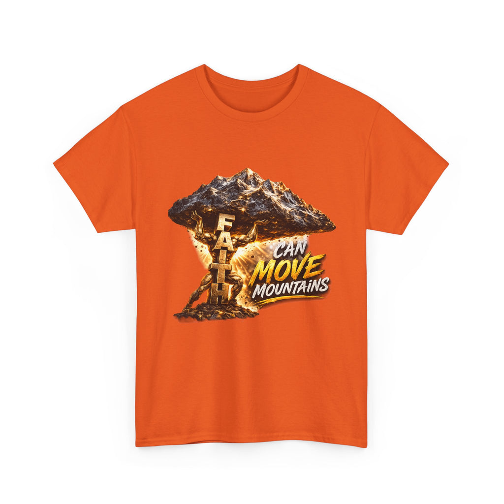 Faith Can Move Mountains T-Shirt — Inspirational Christian Mountain Graphic Tee
