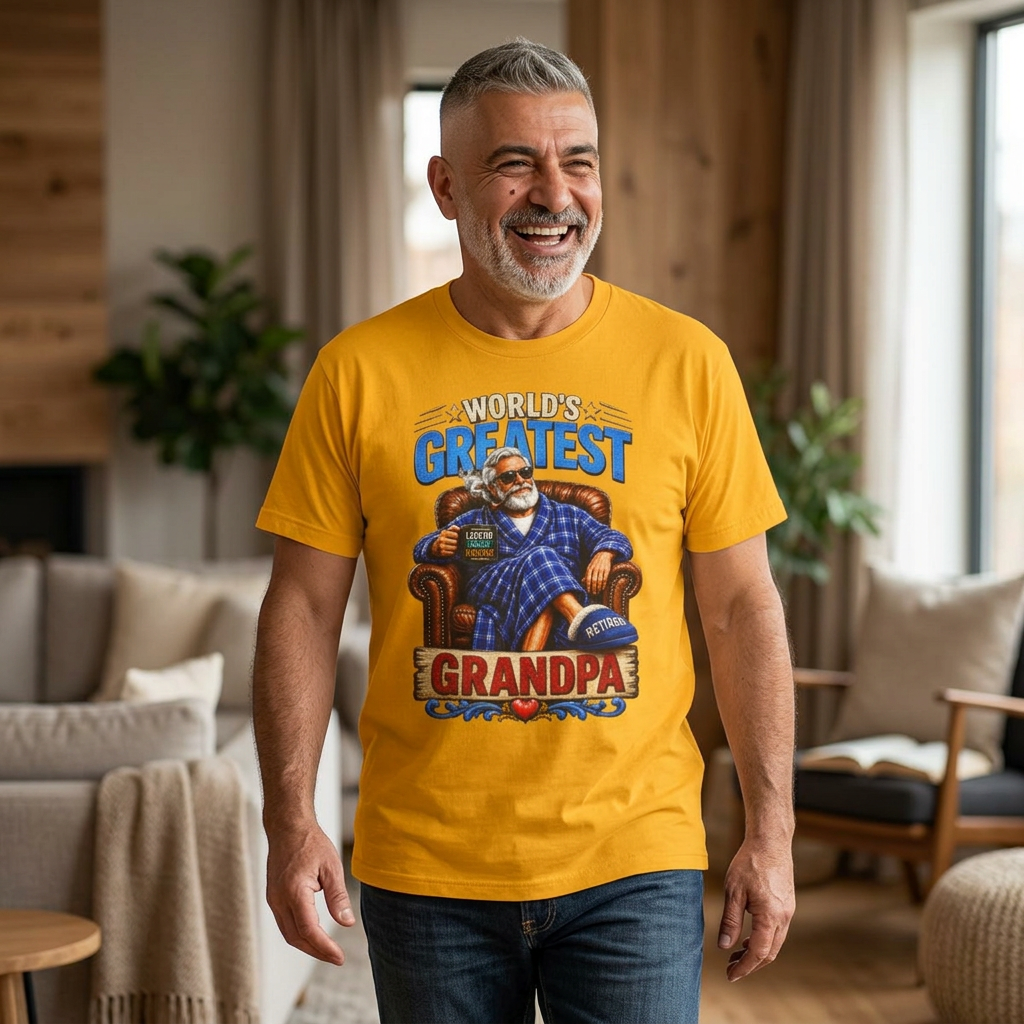 World's Greatest Grandpa T-Shirt — Comfortable Father's Day Gift Tee