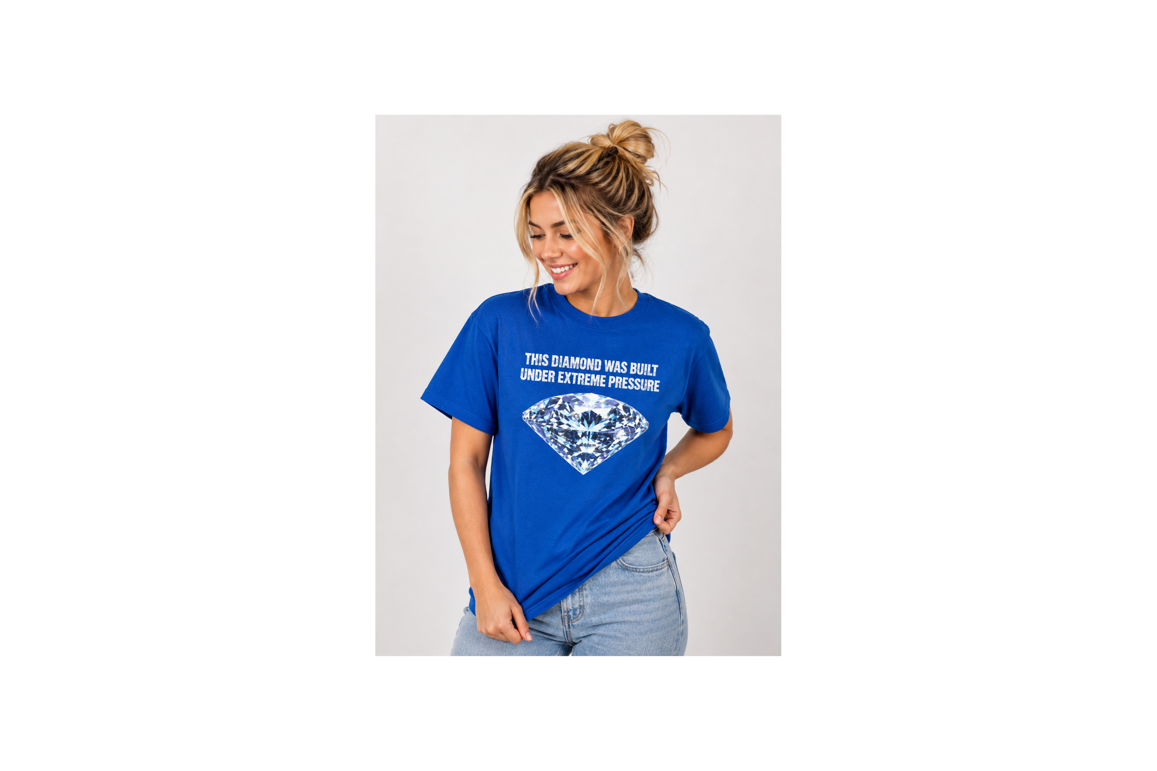 Diamond Under Pressure Graphic Tee — "This Diamond Was Cut Under Extreme Pressure"