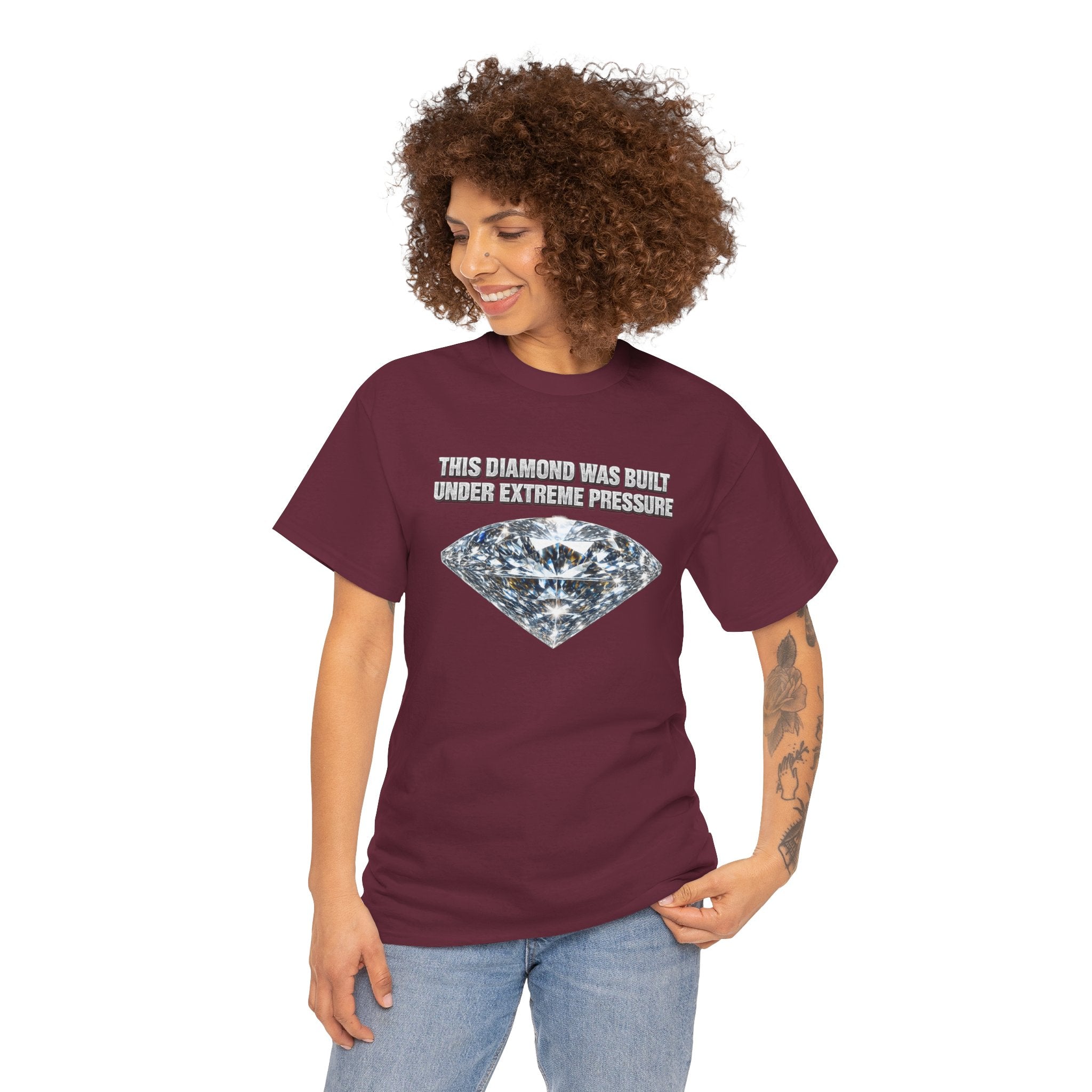 Diamond Under Pressure Graphic Tee — "This Diamond Was Cut Under Extreme Pressure"