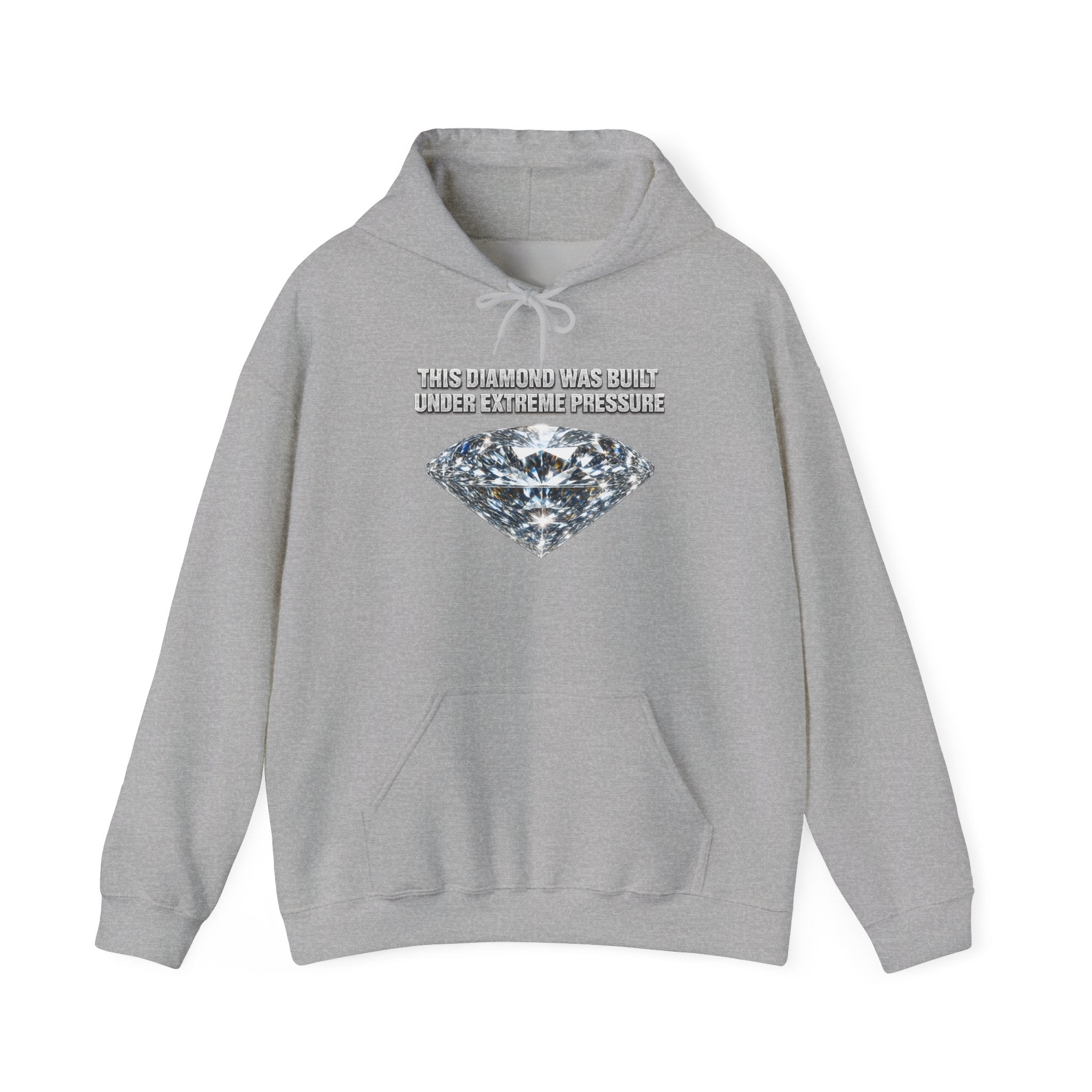 Diamond Graphic Hoodie — "The Pressure Made a Diamond" Cozy Pullover