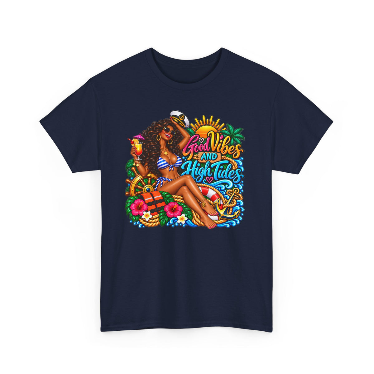 T‑Shirt — "Good Vibes and High Tides" Cruise