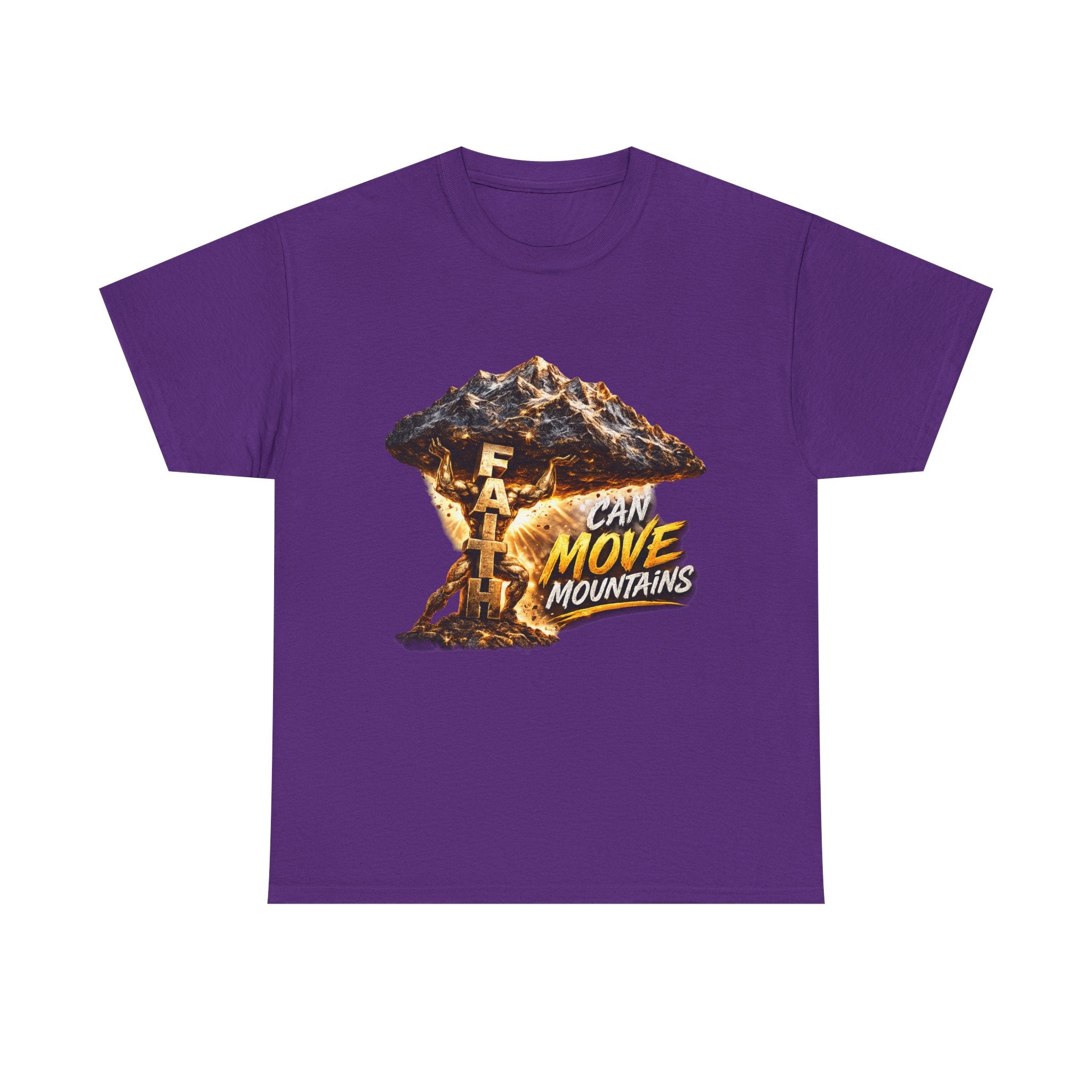 Faith Can Move Mountains T-Shirt — Inspirational Christian Mountain Graphic Tee