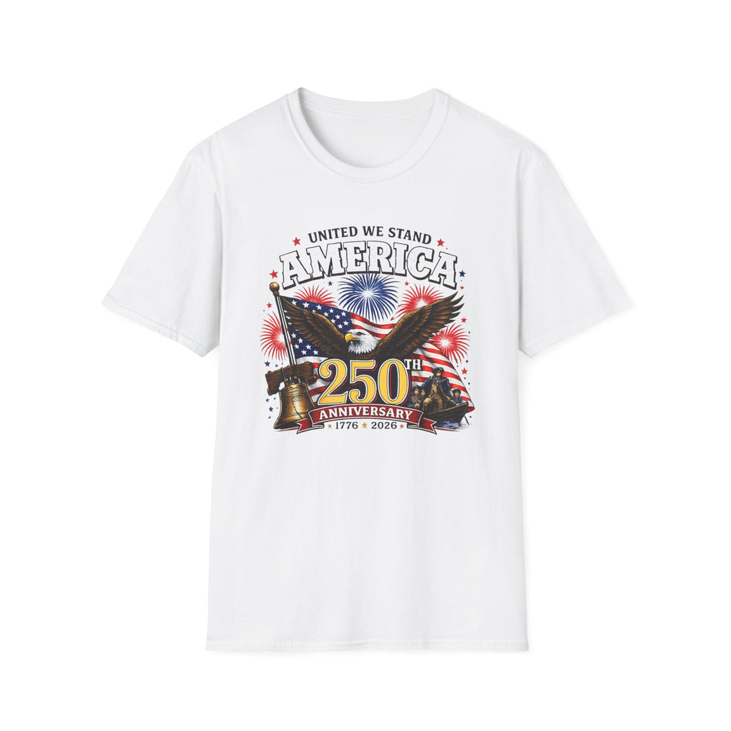 America Eagle T‑Shirt – "United We Stand" Patriotic 250th Anniversary Tee