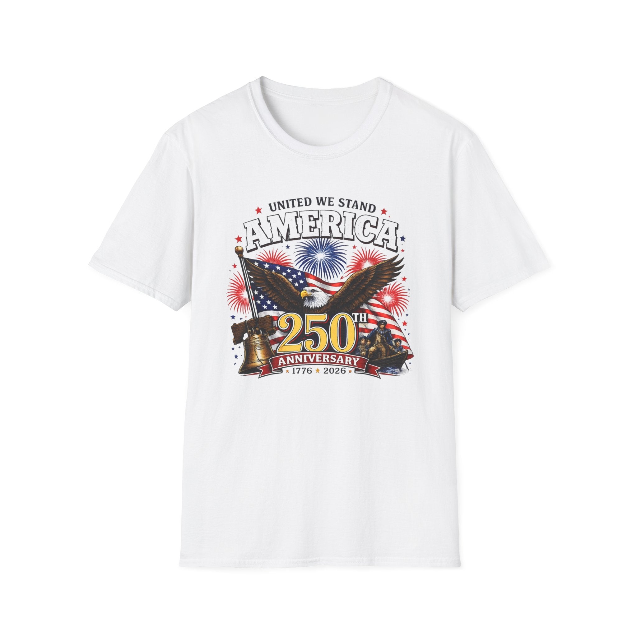 America Eagle T‑Shirt – "United We Stand" Patriotic 250th Anniversary Tee