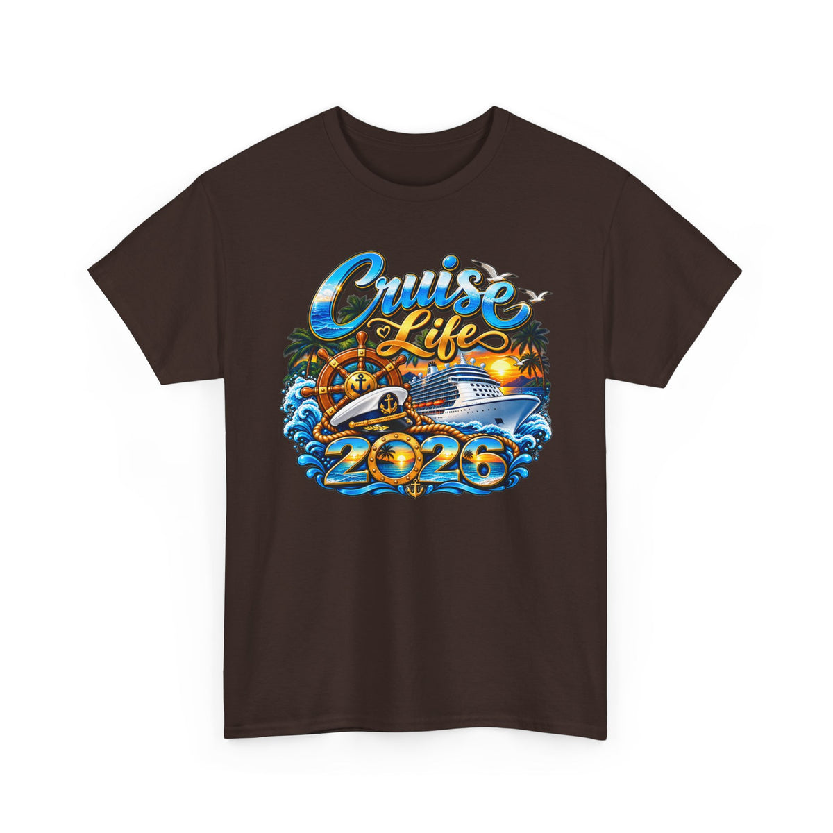Cruise Life 2026 T-Shirt — Tropical Cruise Vacation Tee