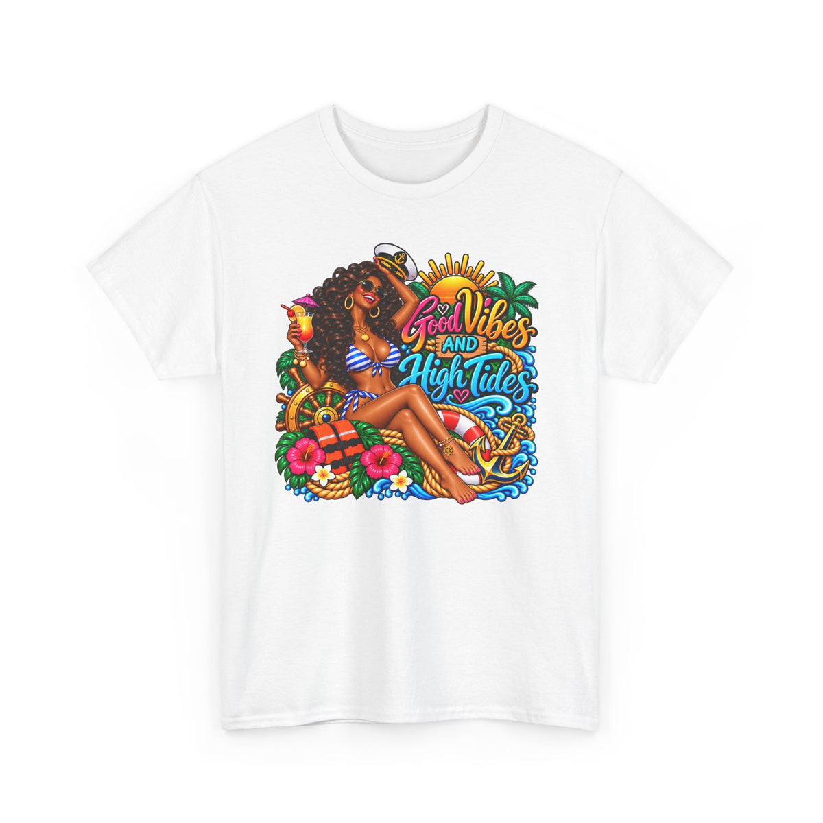 T‑Shirt — "Good Vibes and High Tides" Cruise