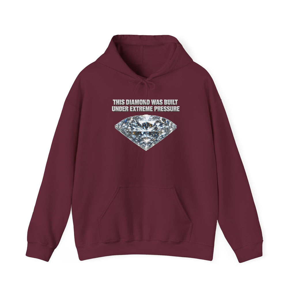Diamond Graphic Hoodie — "The Pressure Made a Diamond" Cozy Pullover