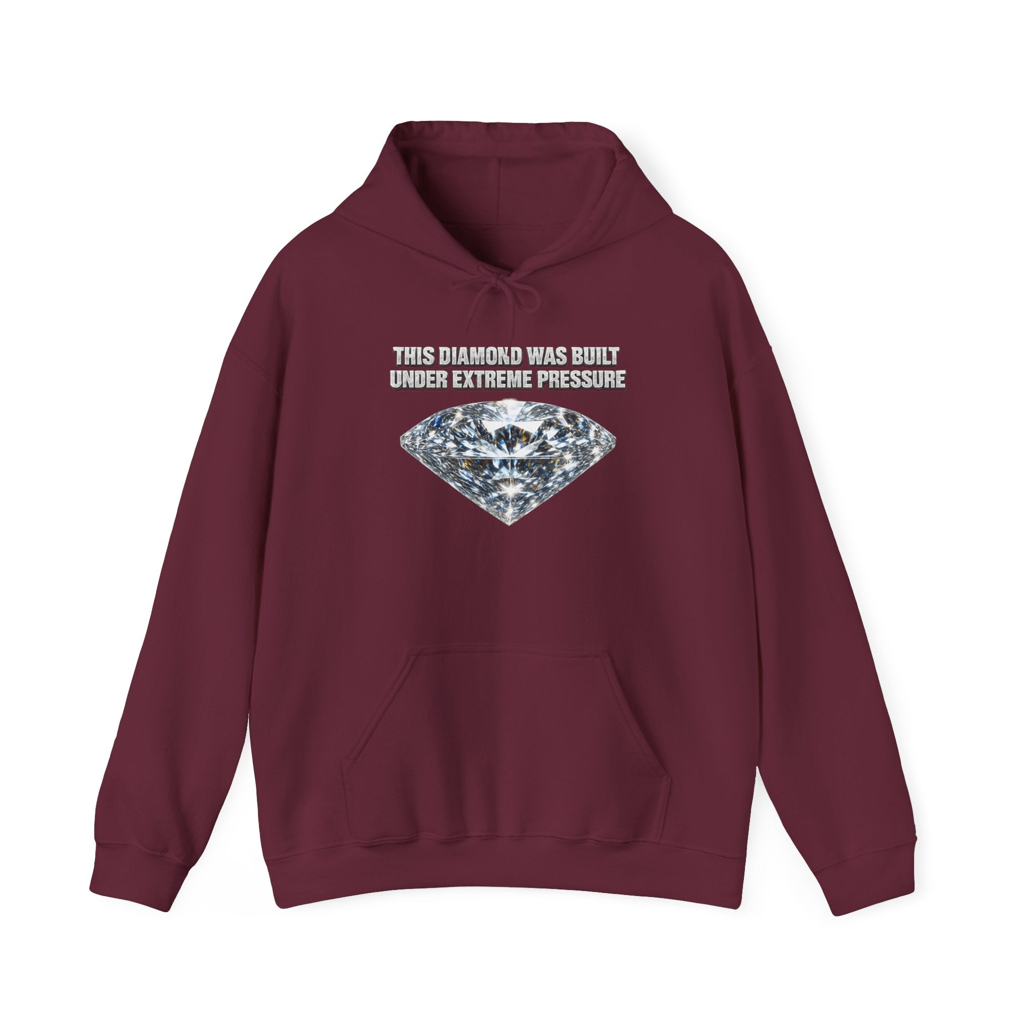 Diamond Graphic Hoodie — "The Pressure Made a Diamond" Cozy Pullover