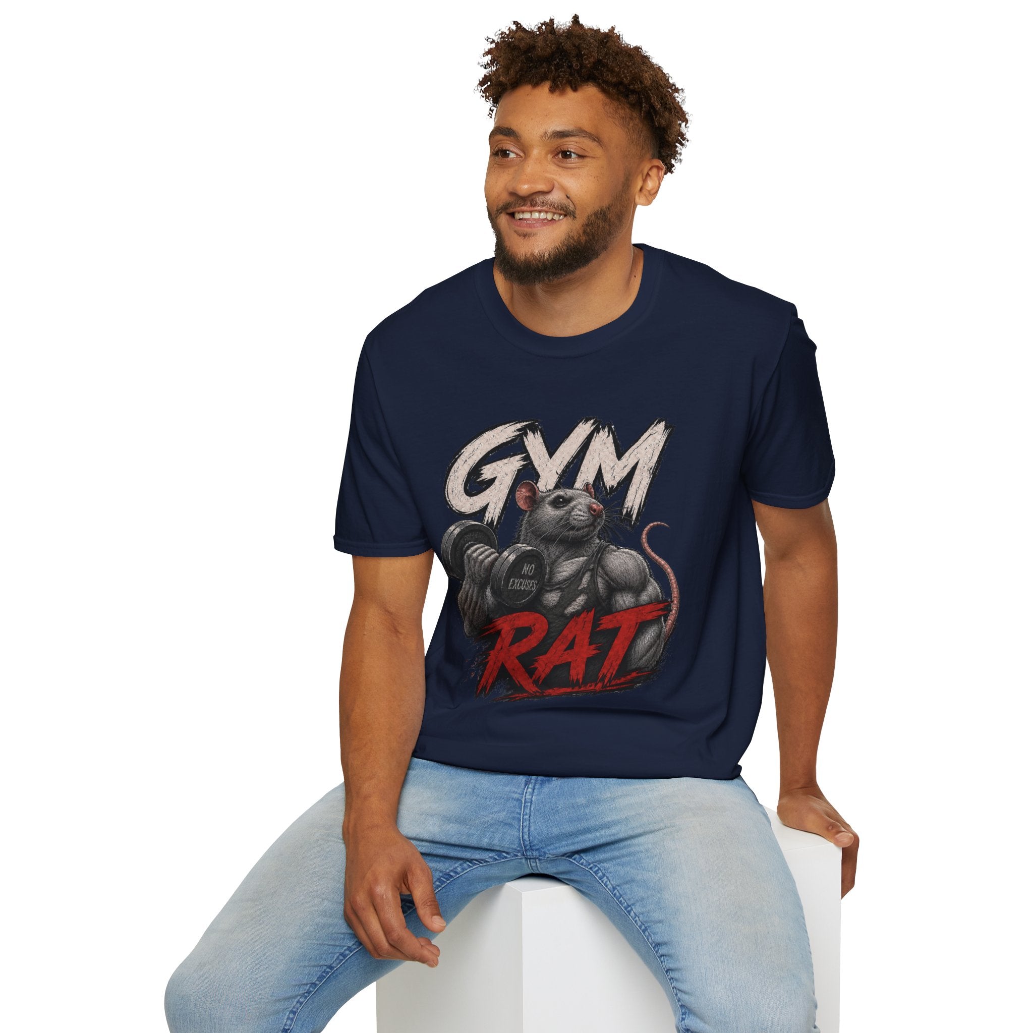 Gym Rat T-Shirt — Funny Weightlifting Fitness Tee