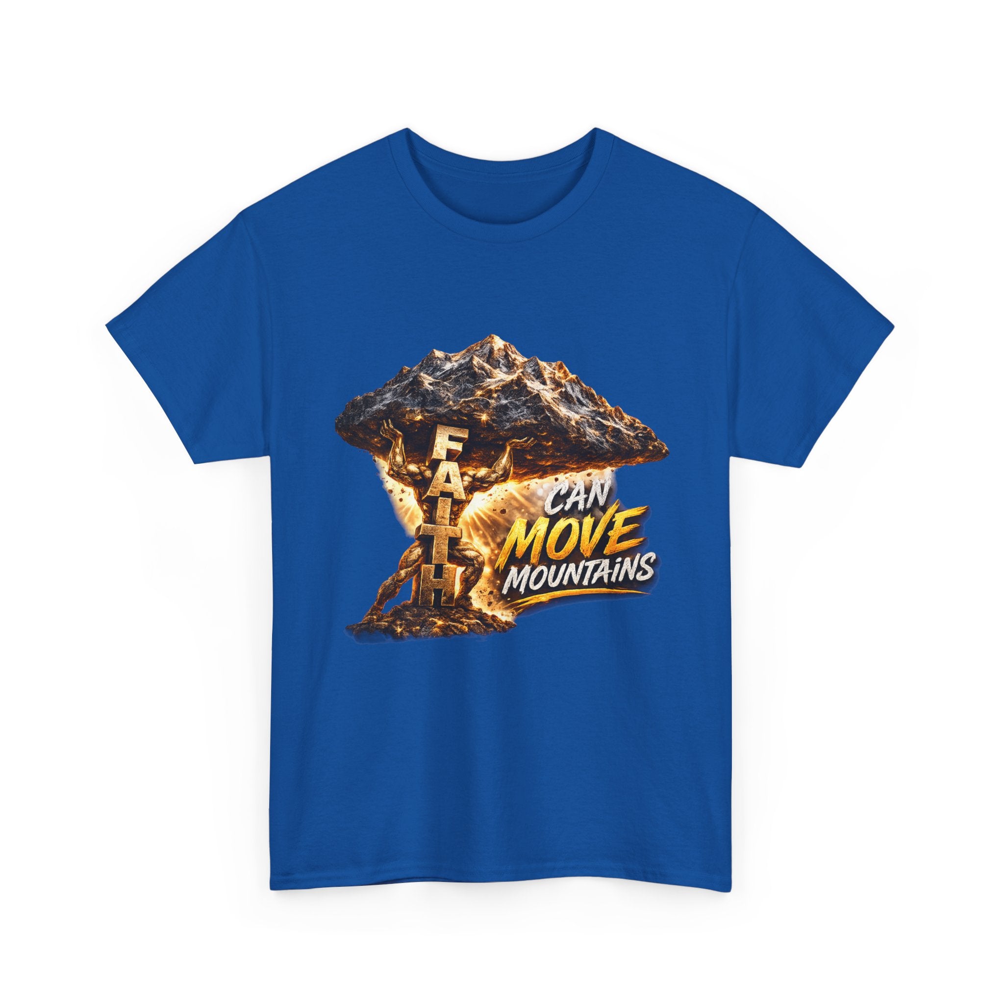 Faith Can Move Mountains T-Shirt — Inspirational Christian Mountain Graphic Tee