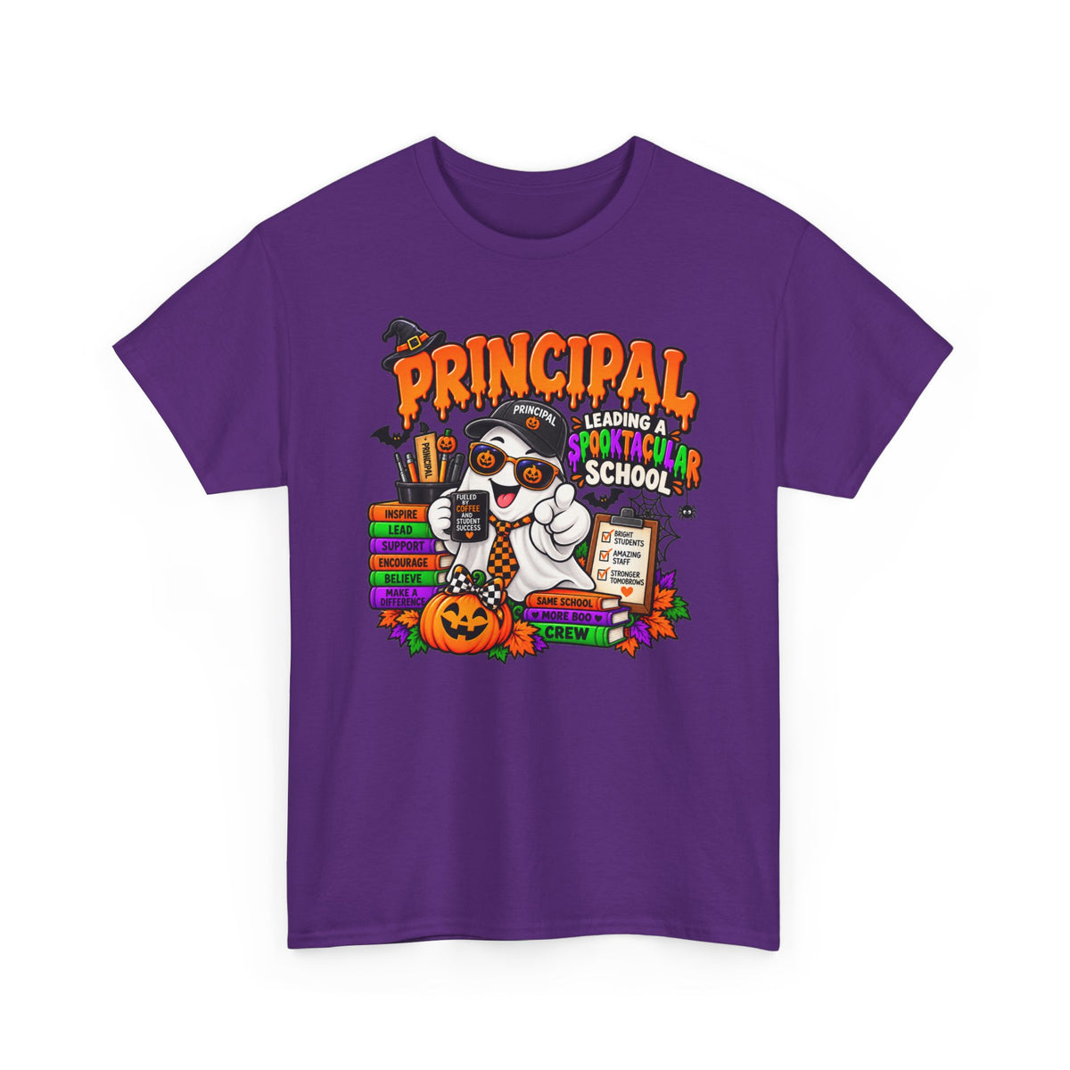 Principal Halloween T‑Shirt — Leading a Spooktacular School