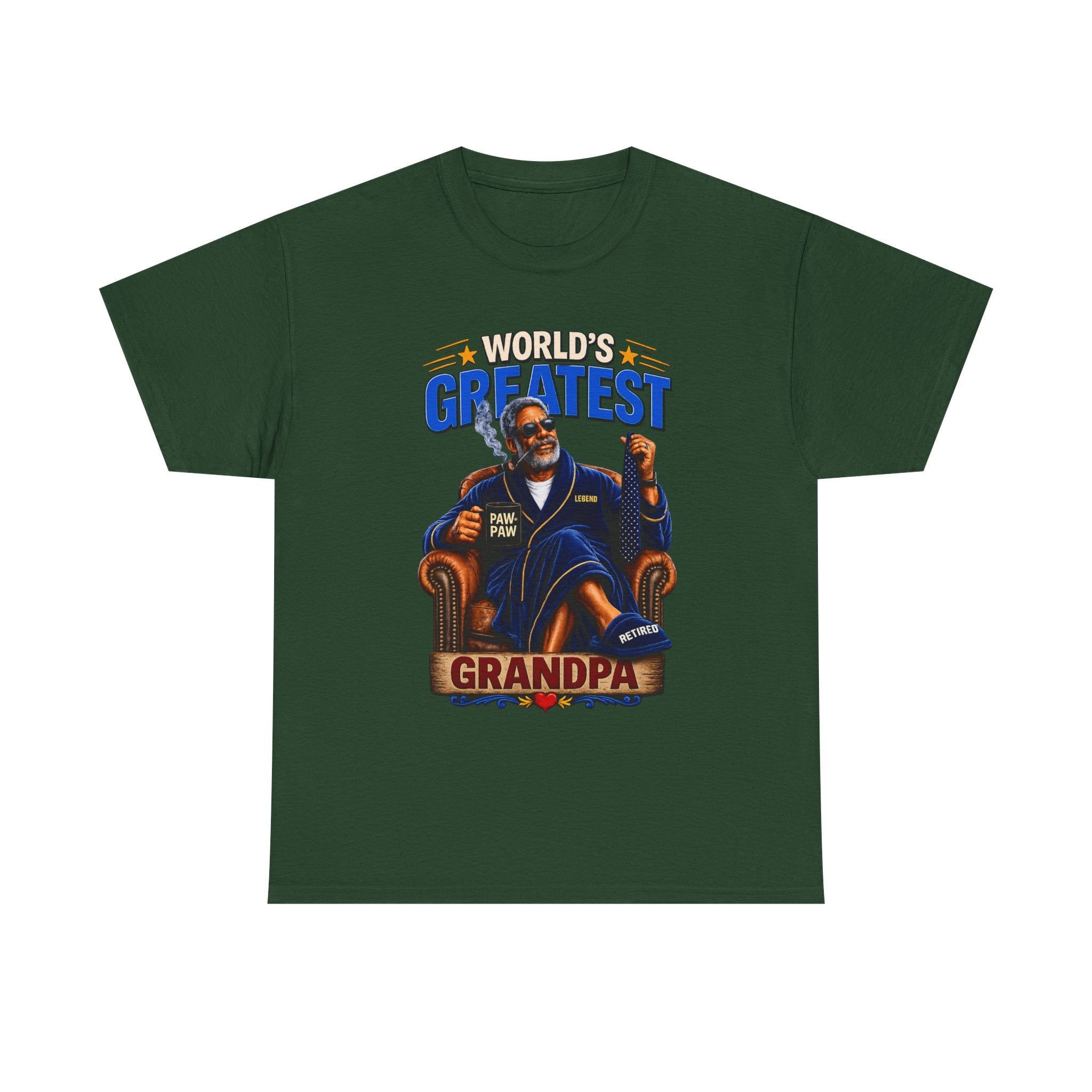 World's Greatest Grandpa T-Shirt – Retro Illustrated Father's Day Gift