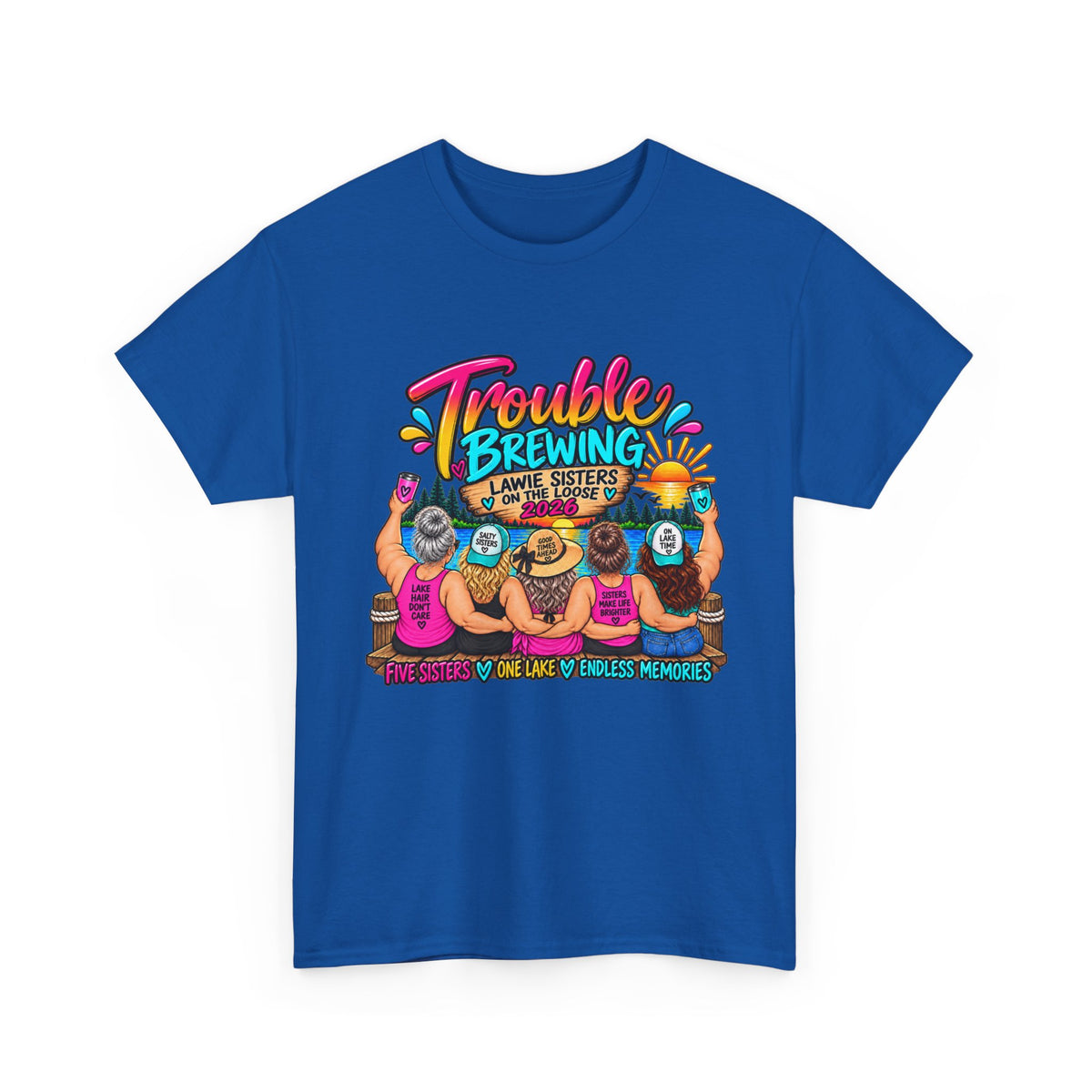 Trouble Brewing Beach Party Tee — Mom Said I’m an Angel Graphic T-Shirt