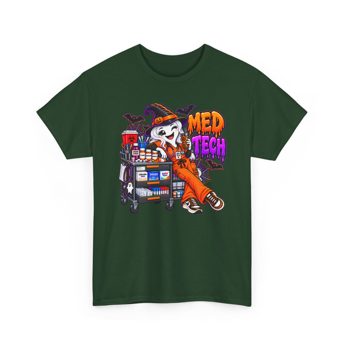 Med Tech Halloween T‑Shirt — Ghost Paramedic Medical Tech Tee