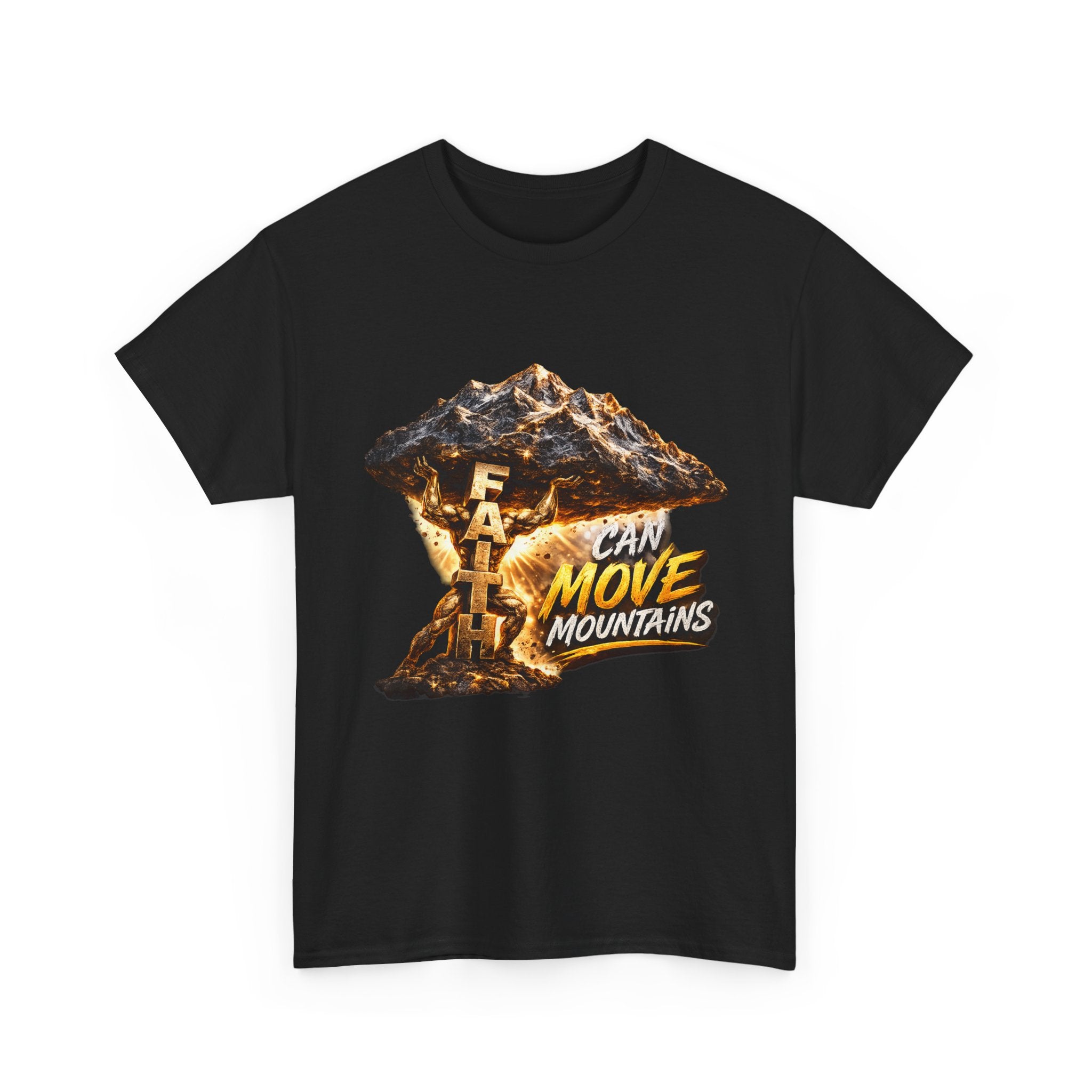 Faith Can Move Mountains T-Shirt — Inspirational Christian Mountain Graphic Tee