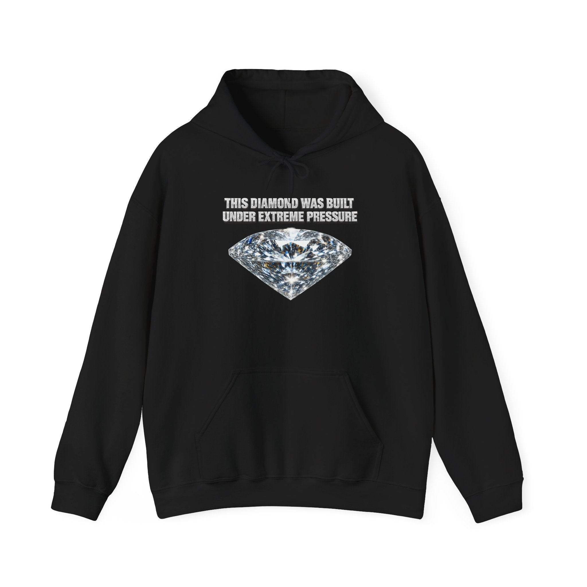Diamond Graphic Hoodie — "The Pressure Made a Diamond" Cozy Pullover