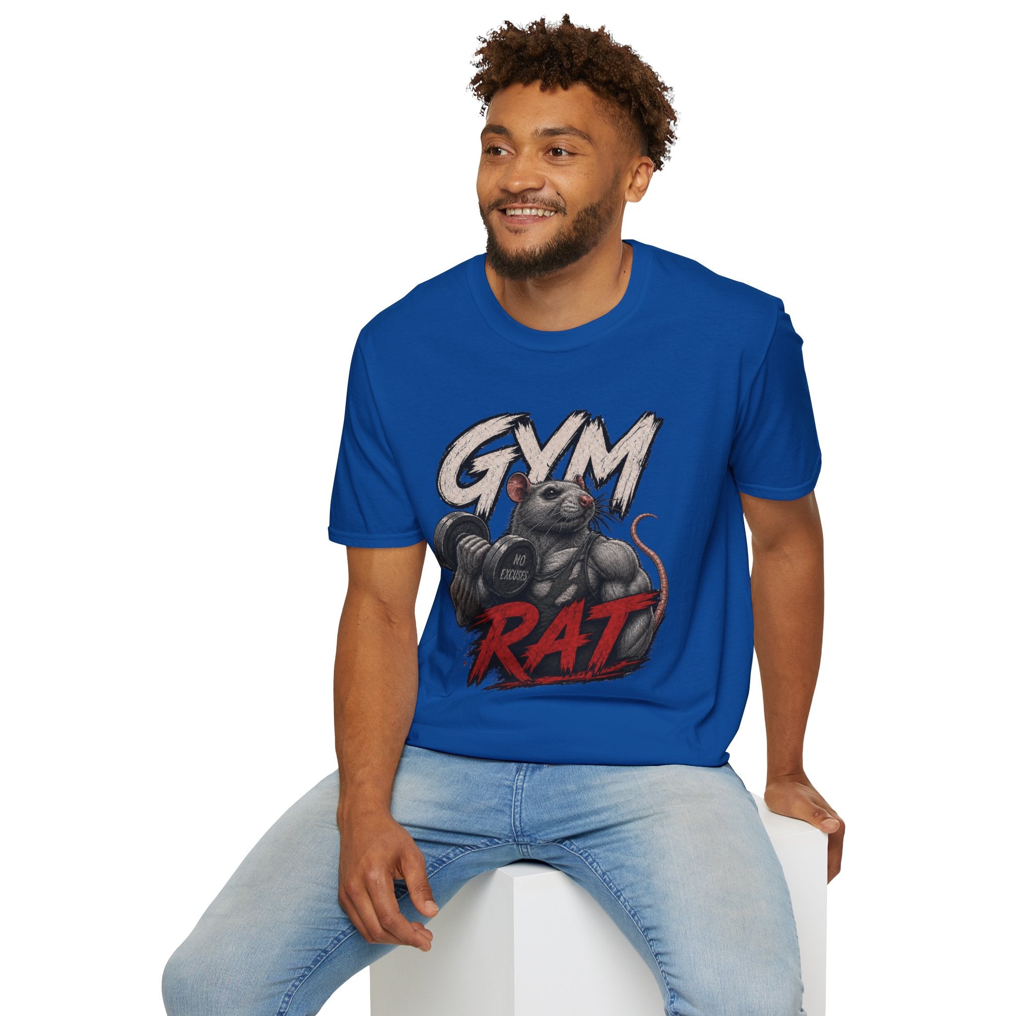 Gym Rat T-Shirt — Funny Weightlifting Fitness Tee