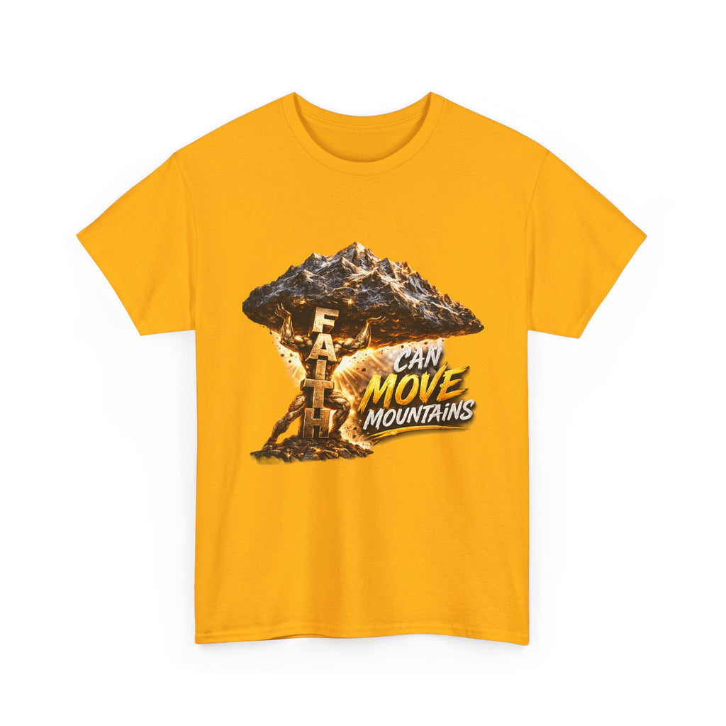 Faith Can Move Mountains T-Shirt — Inspirational Christian Mountain Graphic Tee