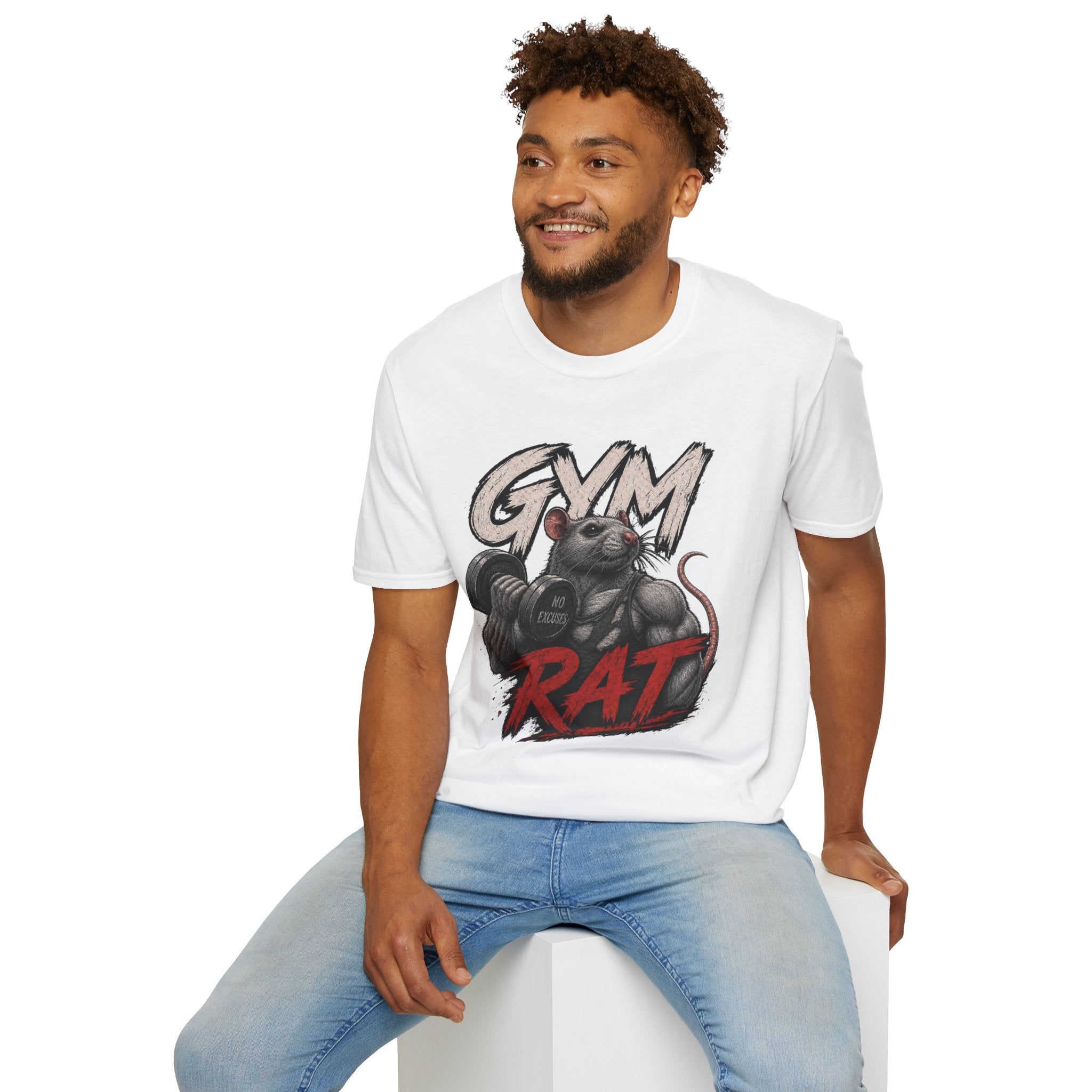 Gym Rat T-Shirt — Funny Weightlifting Fitness Tee