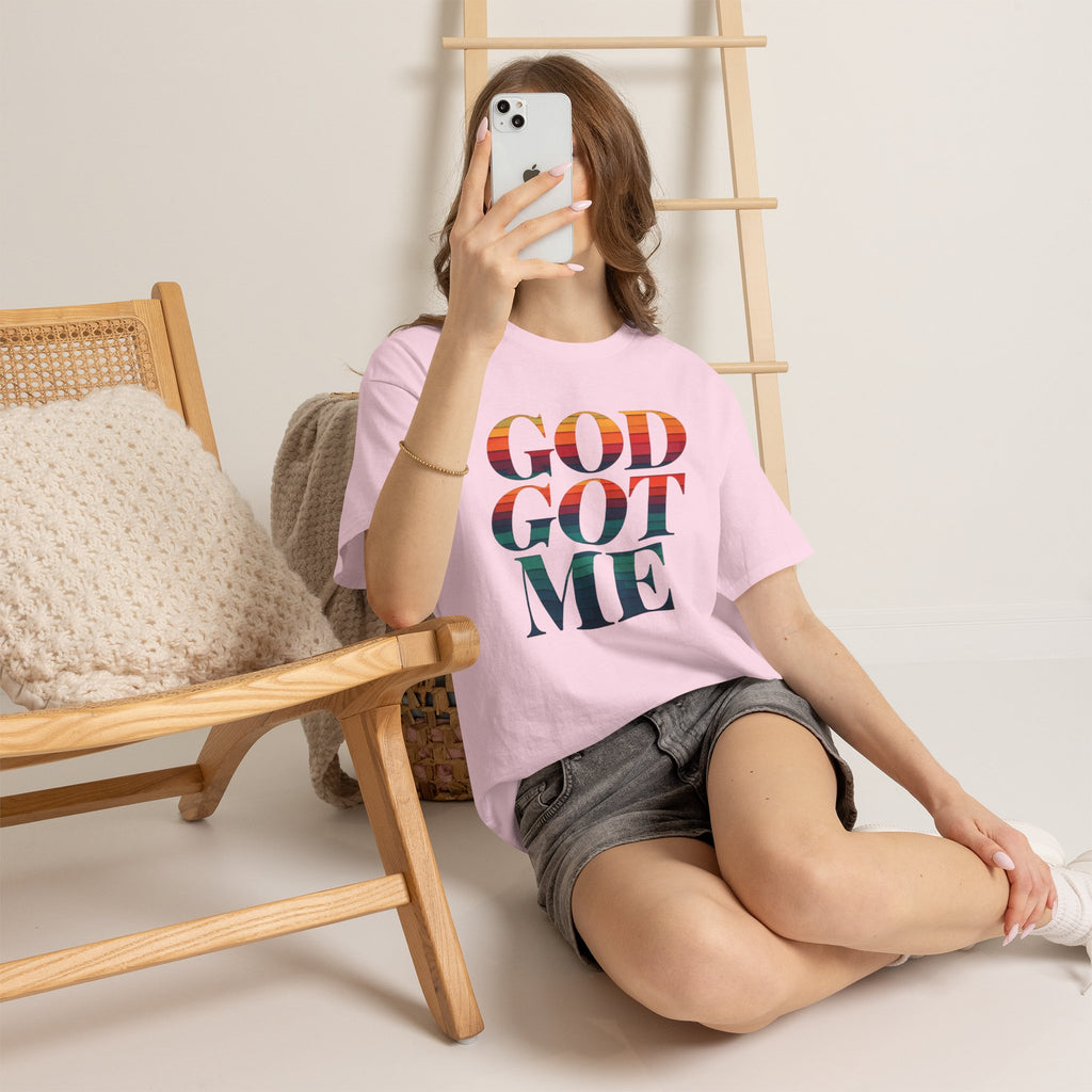T-Shirt — "God Got Me" Inspirational Graphic Tee