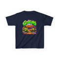 Kids T-Shirt — "Goblins Only Party" Colorful Fantasy Graphic Tee
