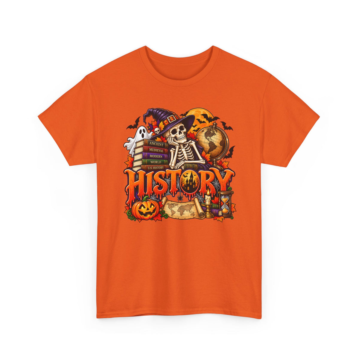 History Halloween Skeleton Tee