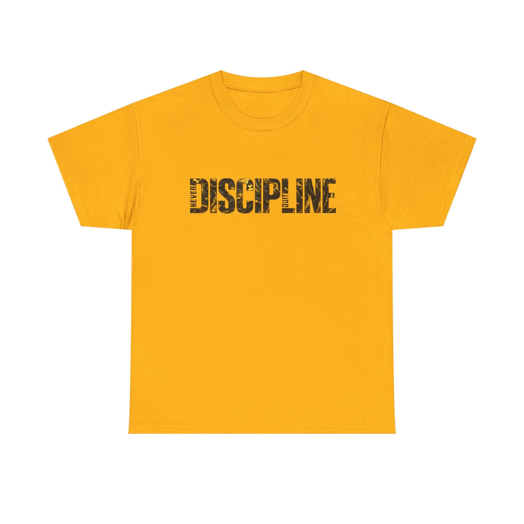 Discipline Graphic Tee — Motivational 'DISCIPLINE' Text Shirt for Gym & Self-Improvement