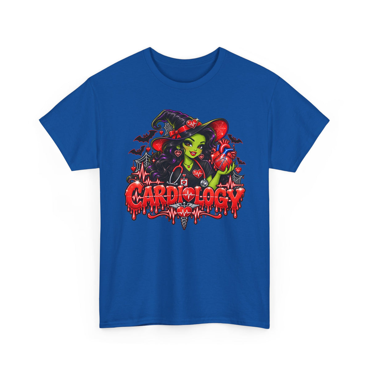 Cardiology Witch T-Shirt — Halloween Medical Humor Tee