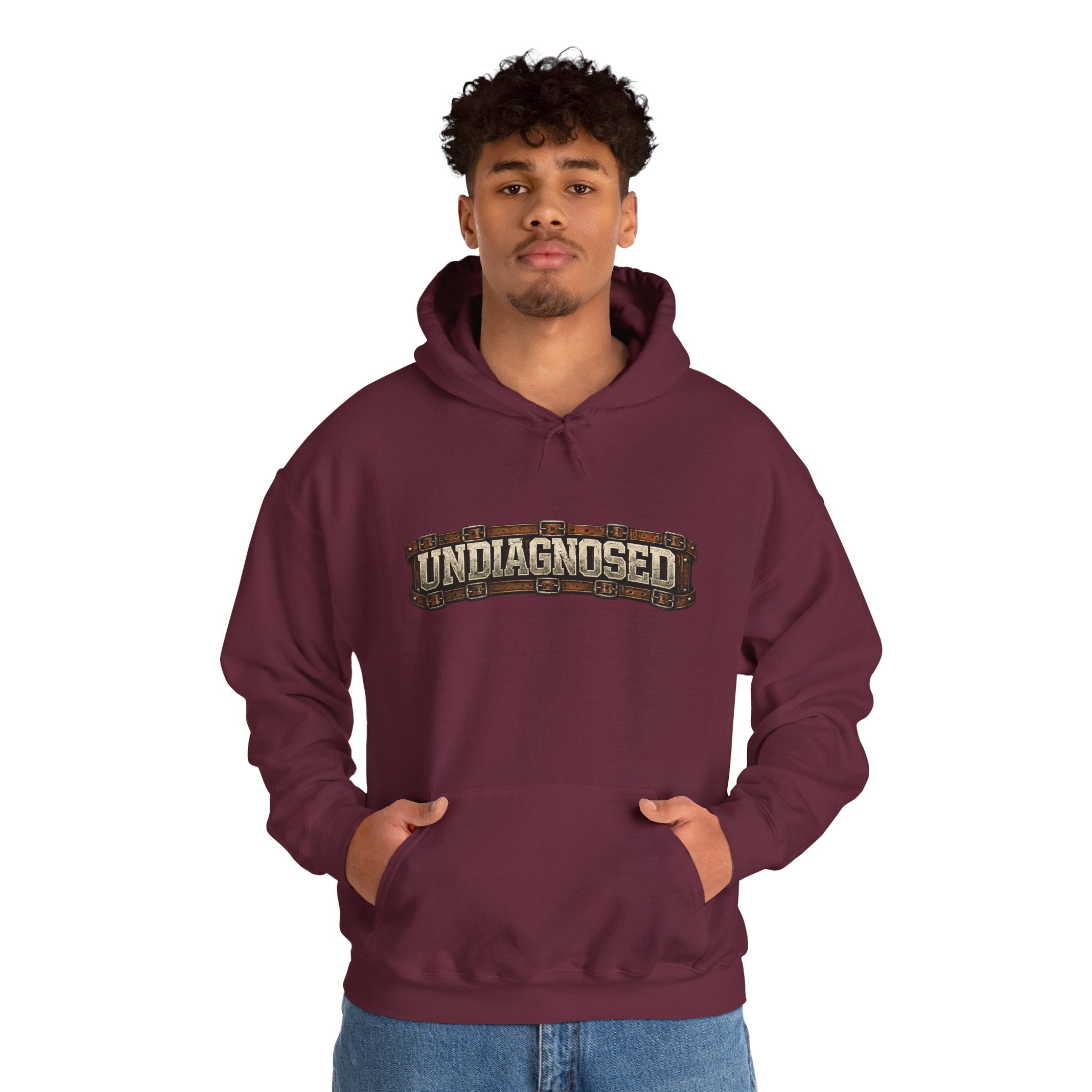 Undiagnosed Distressed Logo Hoodie – Vintage Grunge Pullover