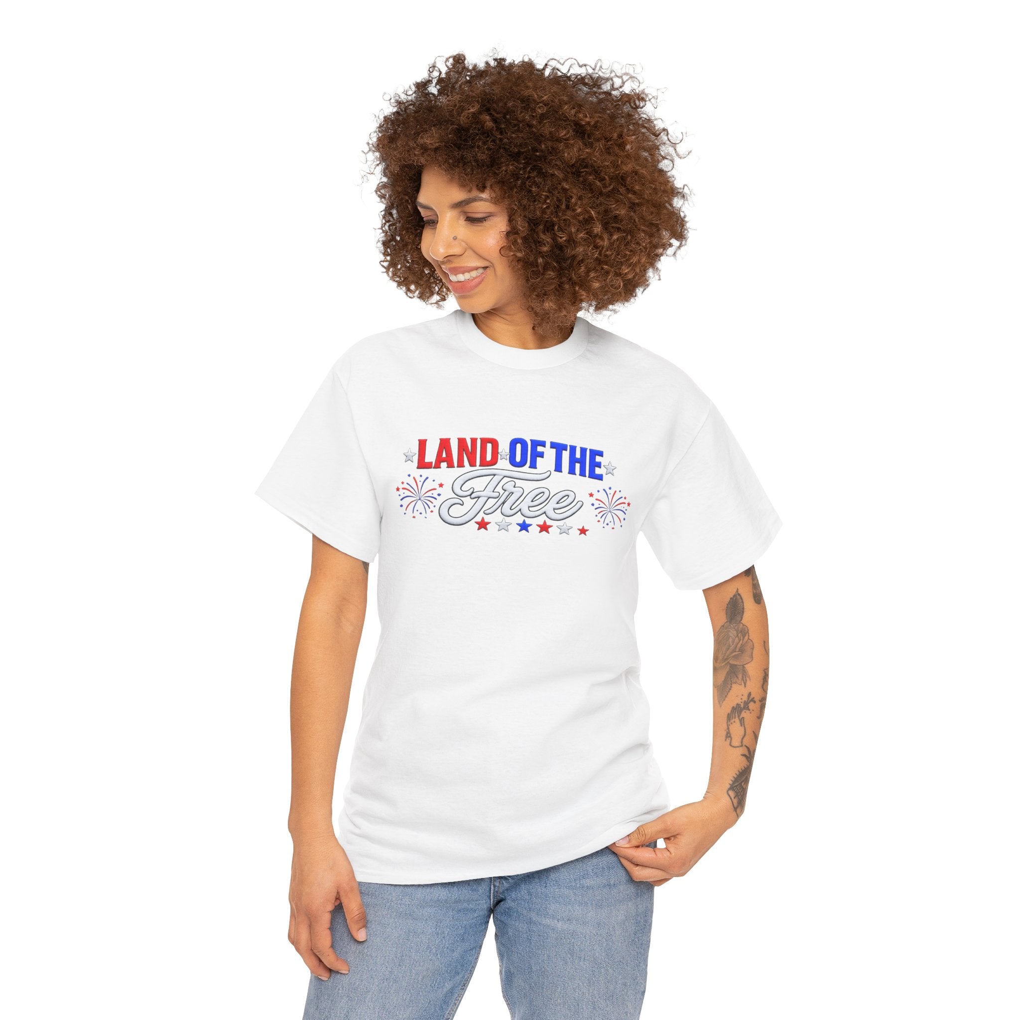 Land of the Free T-Shirt — Patriotic 4th of July Tee