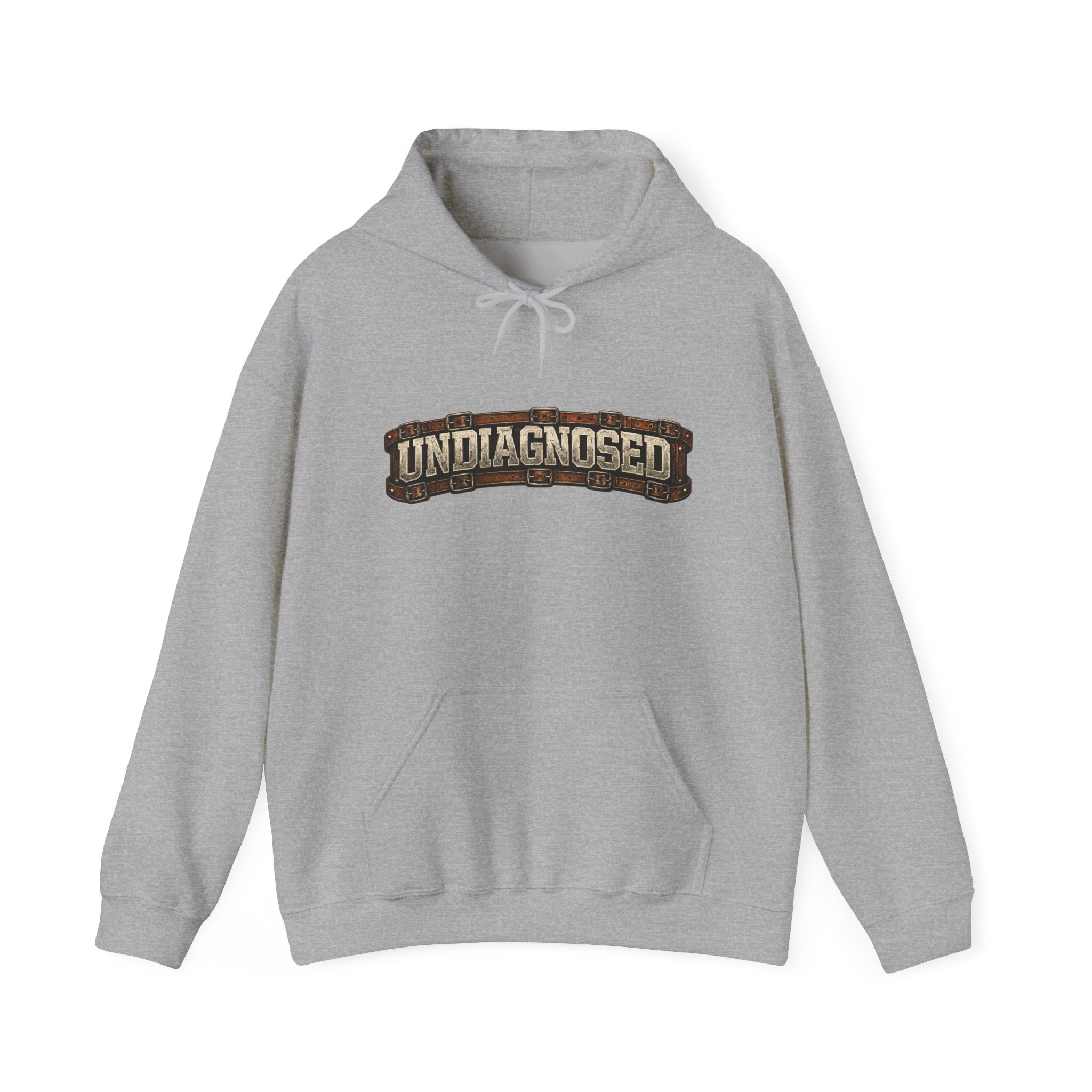 Undiagnosed Distressed Logo Hoodie – Vintage Grunge Pullover
