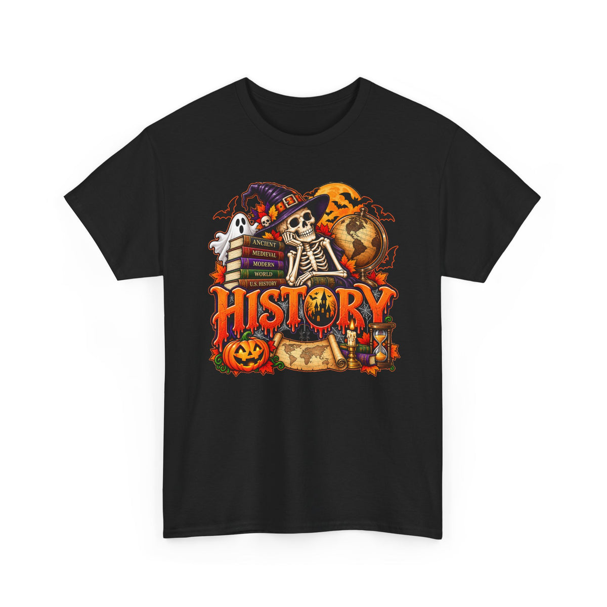 History Halloween Skeleton Tee