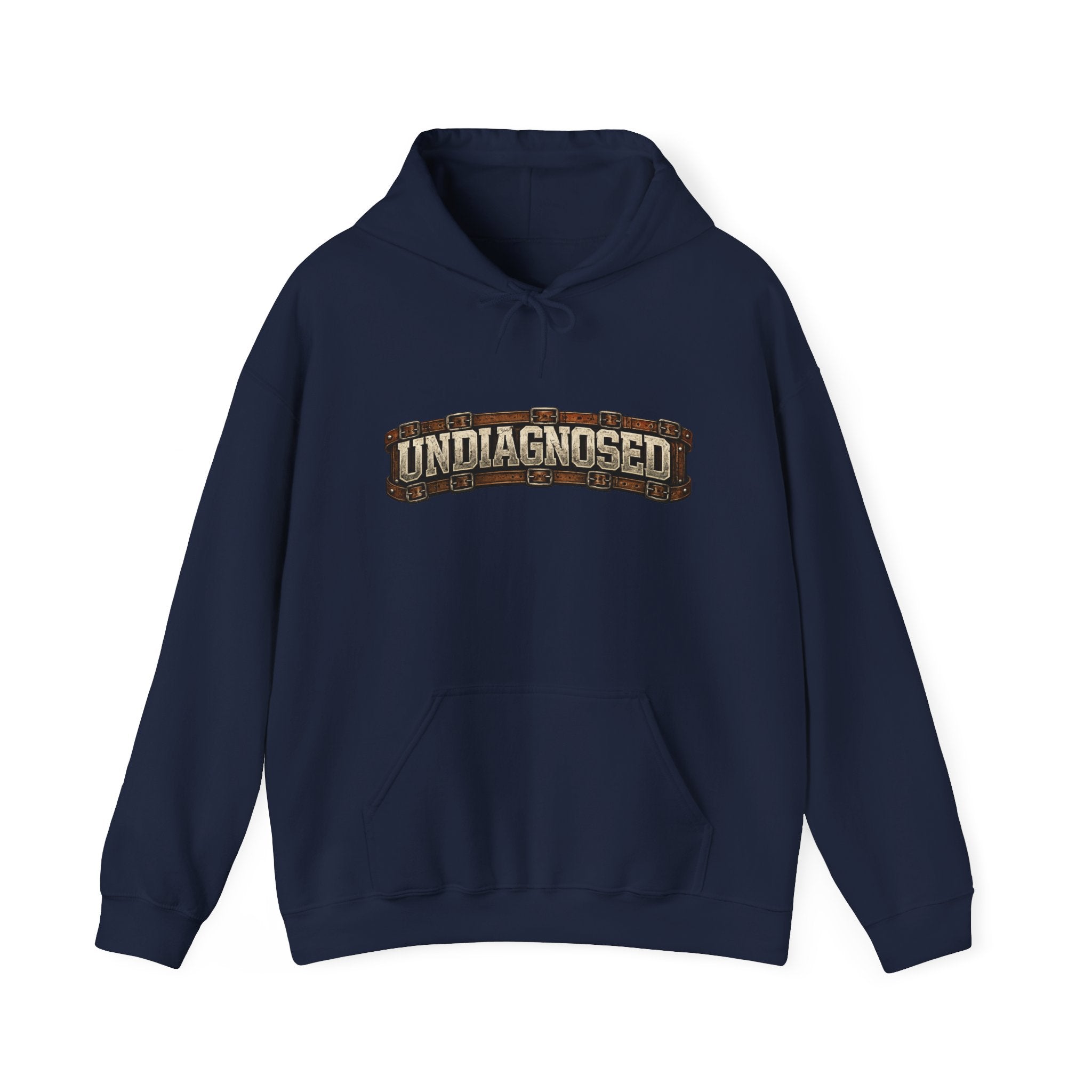 Undiagnosed Distressed Logo Hoodie – Vintage Grunge Pullover