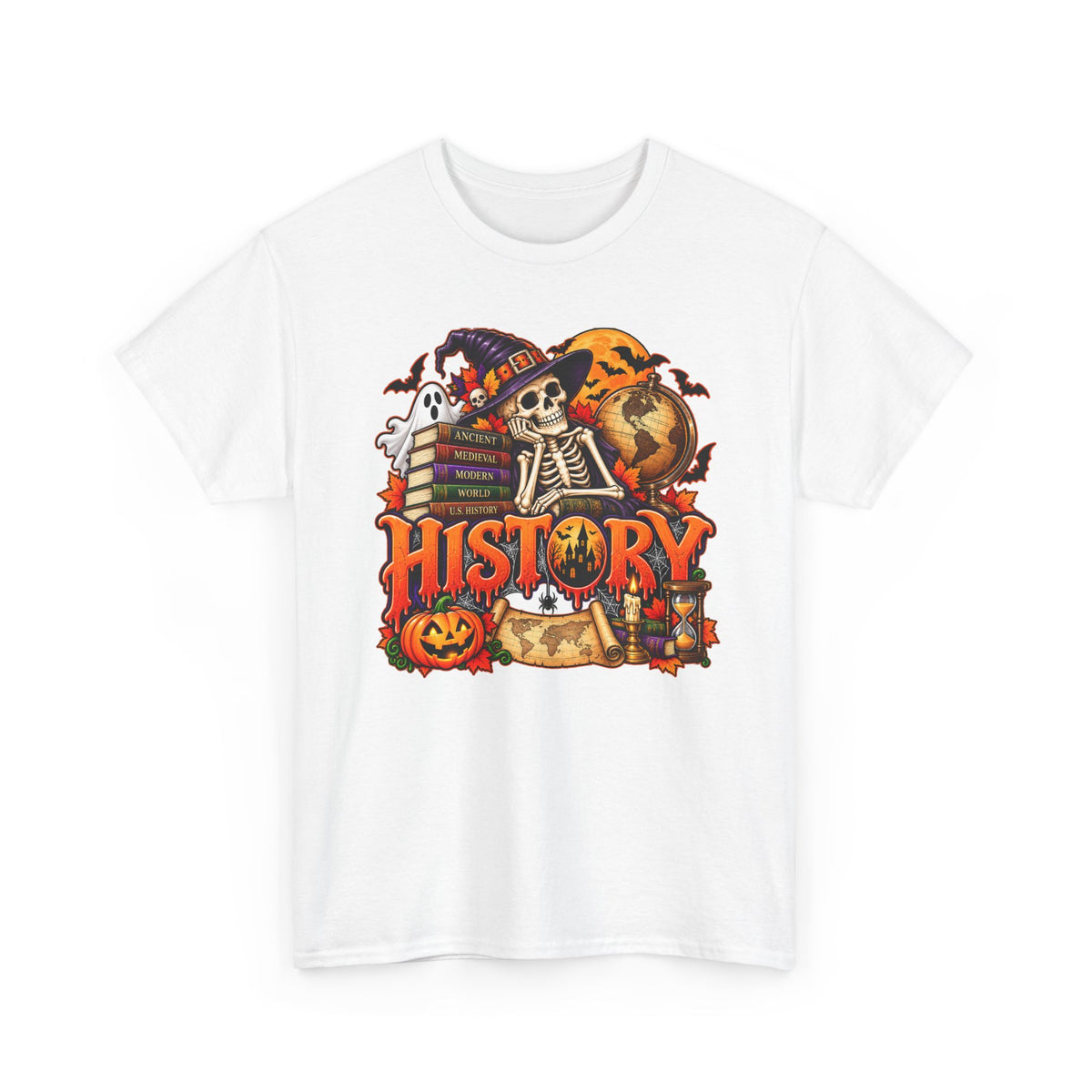 History Halloween Skeleton Tee