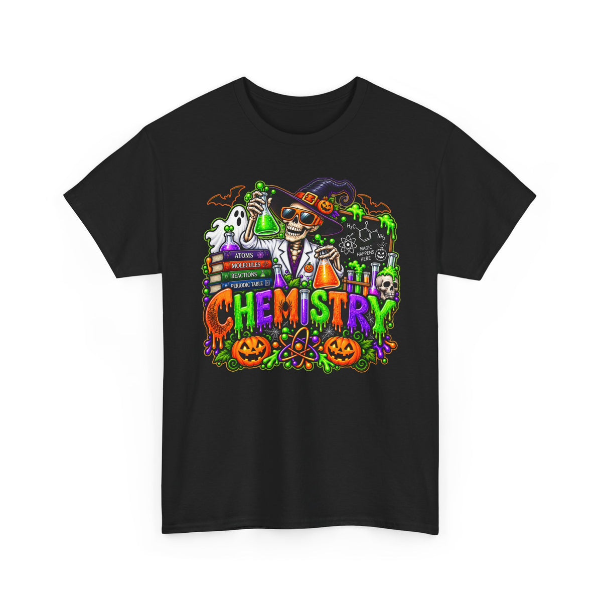 Chemistry Halloween T-Shirt — Spooky Scientist Lab Tee
