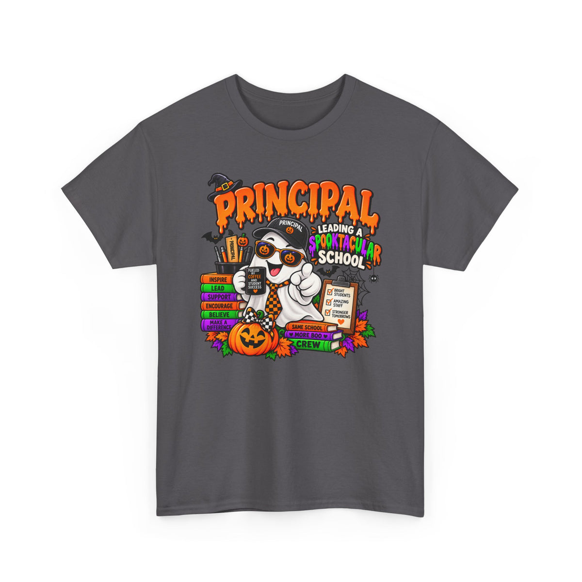 Principal Halloween T‑Shirt — Leading a Spooktacular School