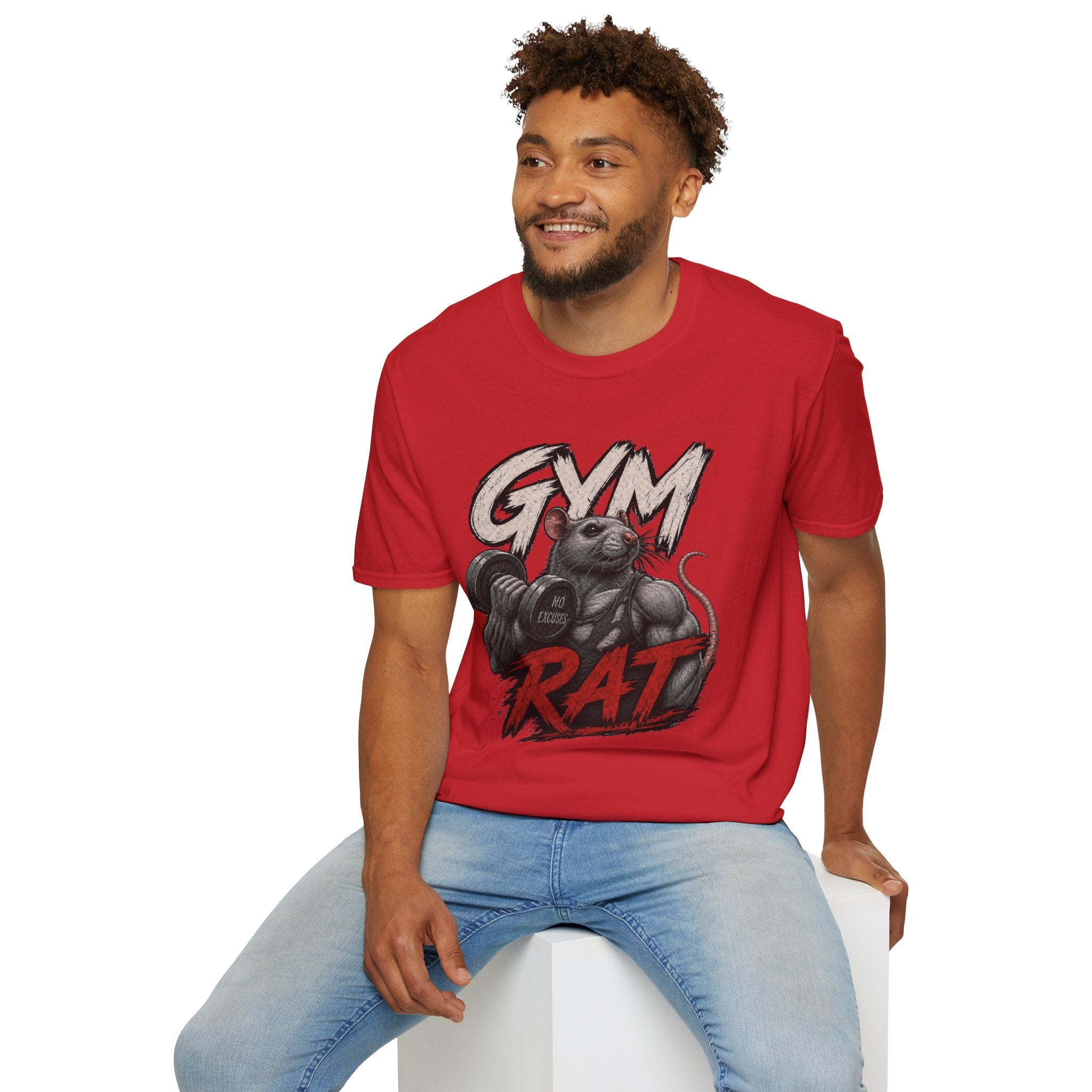 Gym Rat T-Shirt — Funny Weightlifting Fitness Tee