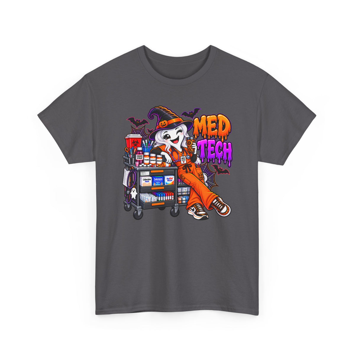 Med Tech Halloween T‑Shirt — Ghost Paramedic Medical Tech Tee