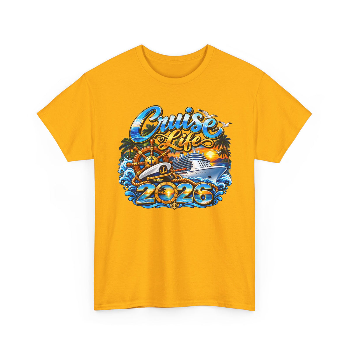 Cruise Life 2026 T-Shirt — Tropical Cruise Vacation Tee