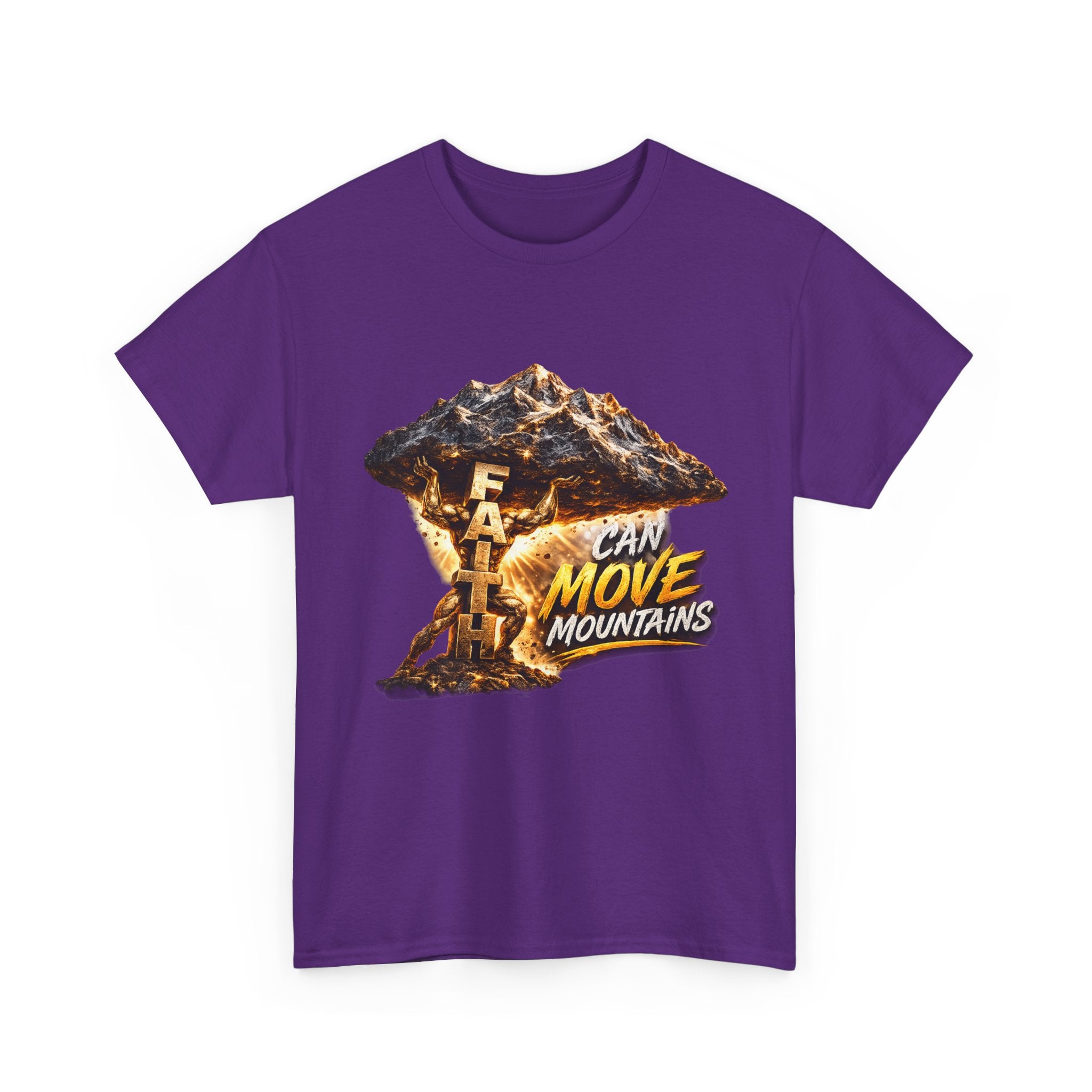 Faith Can Move Mountains T-Shirt — Inspirational Christian Mountain Graphic Tee