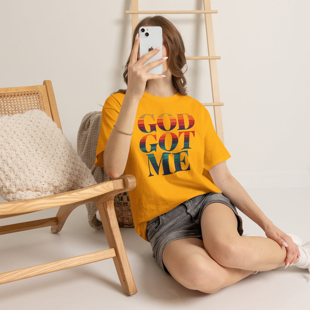 T-Shirt — "God Got Me" Inspirational Graphic Tee