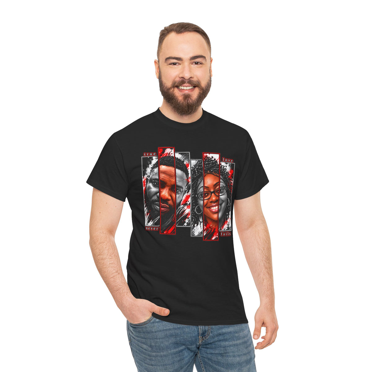 Black Love Portrait Graphic T-Shirt