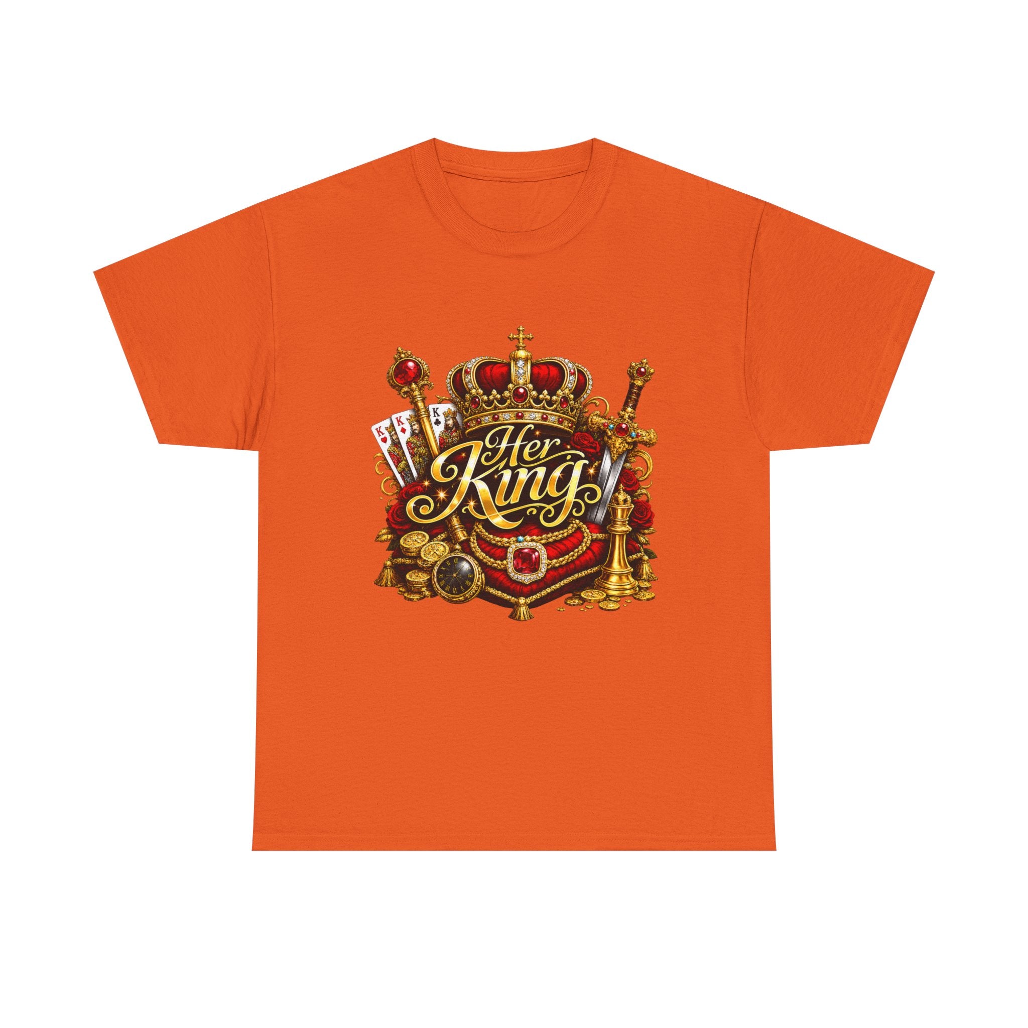 Her King Crown Tee — Regal "Her King" Graphic T-Shirt