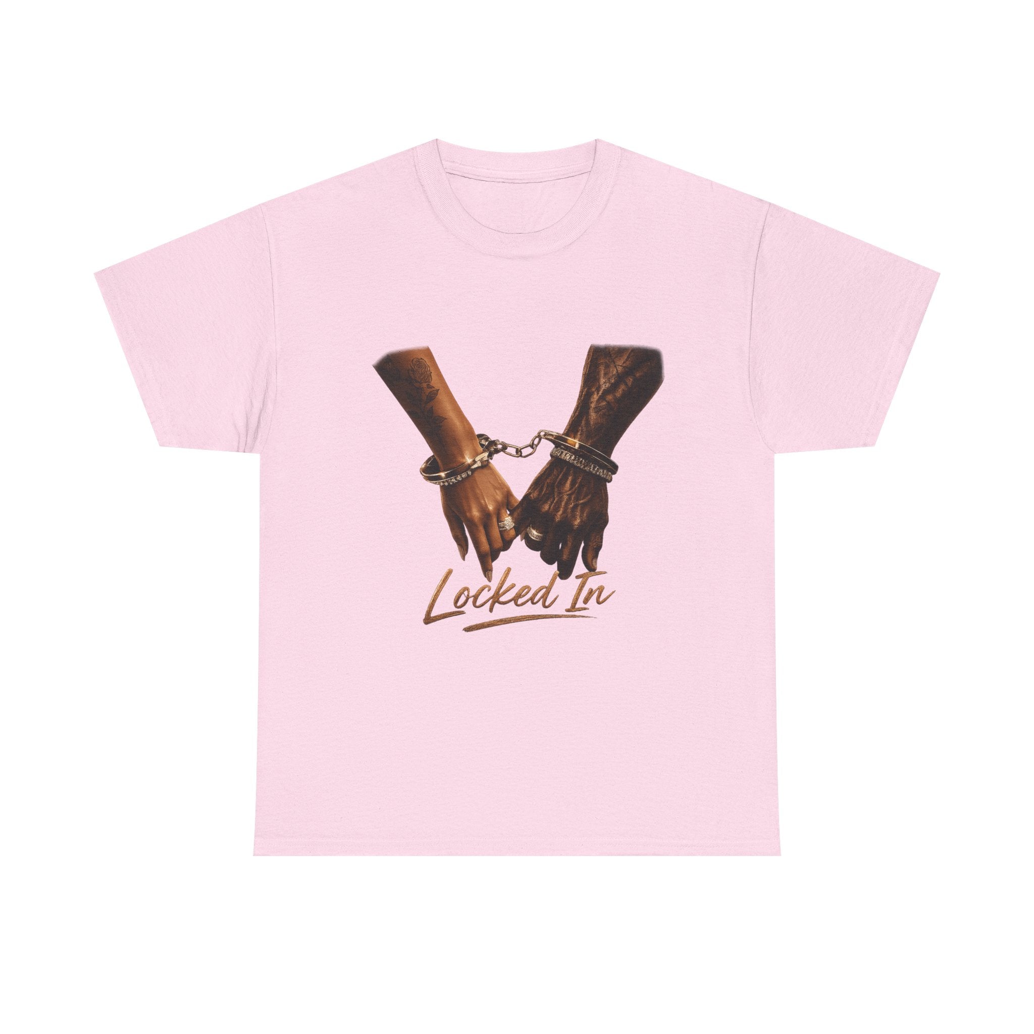 Locked In Tee — Handcuffed Hands Graphic T-Shirt