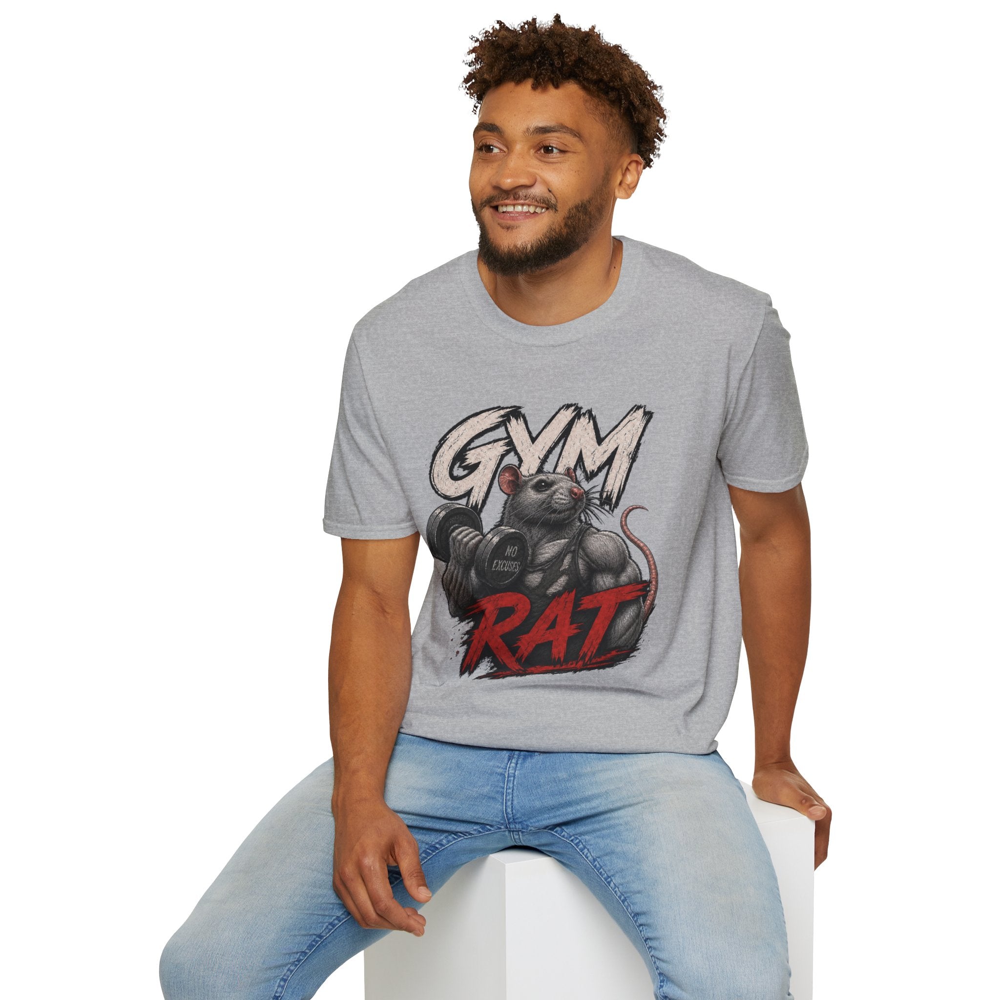 Gym Rat T-Shirt — Funny Weightlifting Fitness Tee
